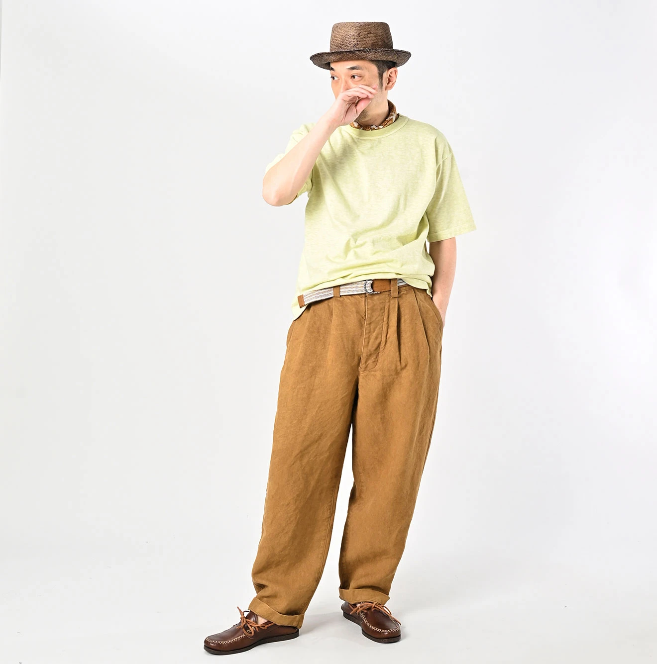 45R(フォーティファイブアール) |天竺の90845星Tシャツ（45草染）