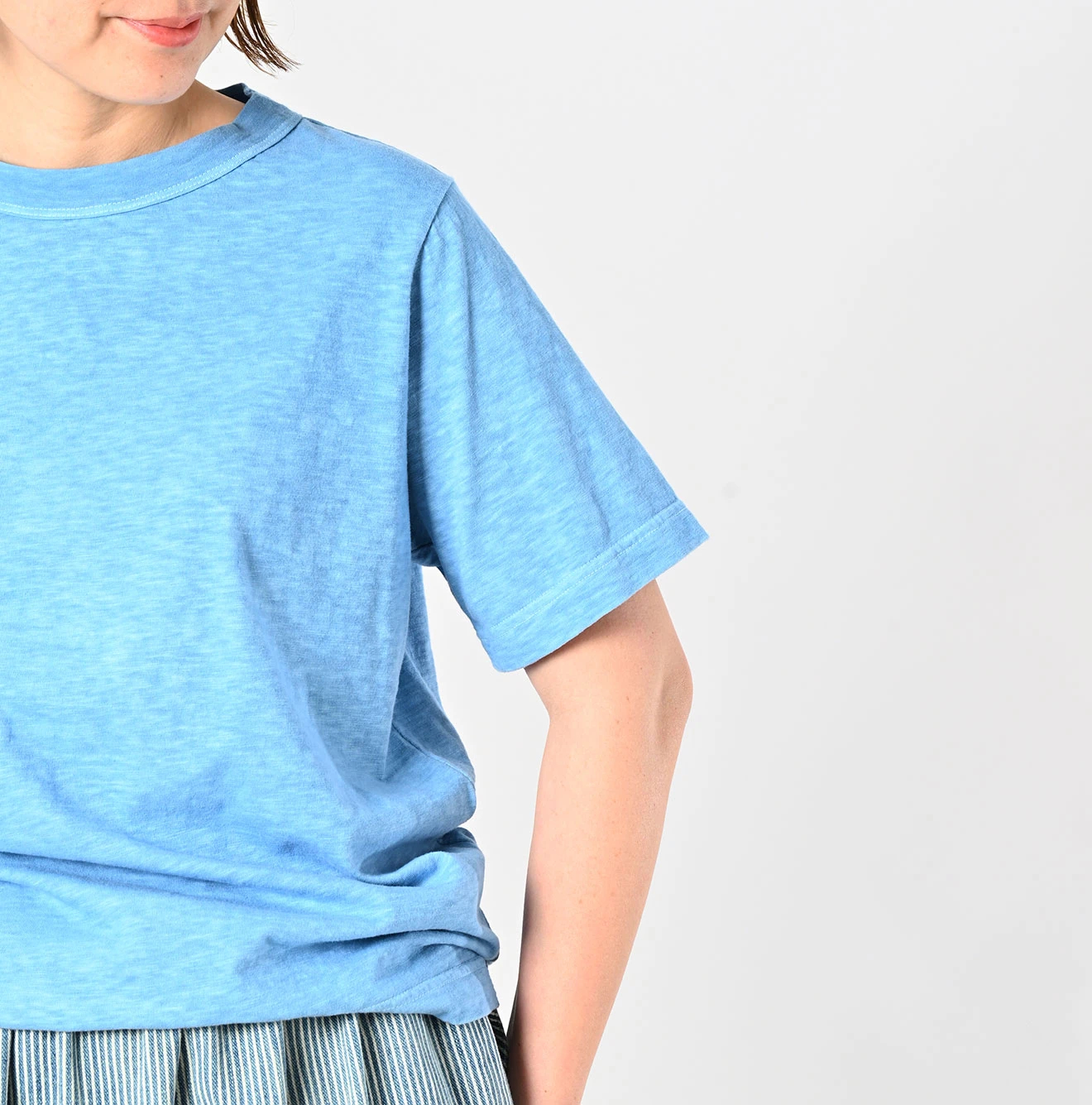 45R(フォーティファイブアール) |天竺の90845星Tシャツ（45草染）