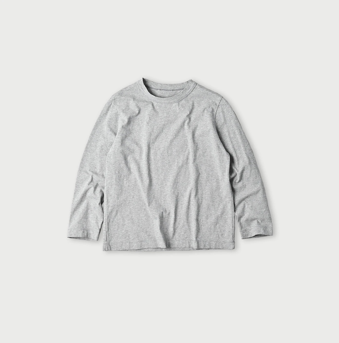 【45R】45rpm 綿100% 天竺の四角Tシャツ クルーネック ロンT 2 45R（フォーティファイブアール）| 天竺の四角Tシャツ（トップ） Long