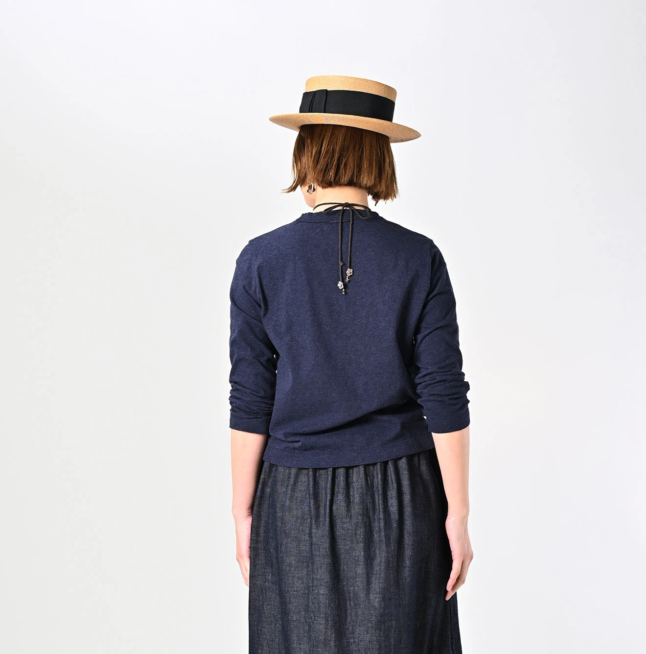 45R（フォーティファイブアール）| 天竺の四角Tシャツ（トップ） Long
