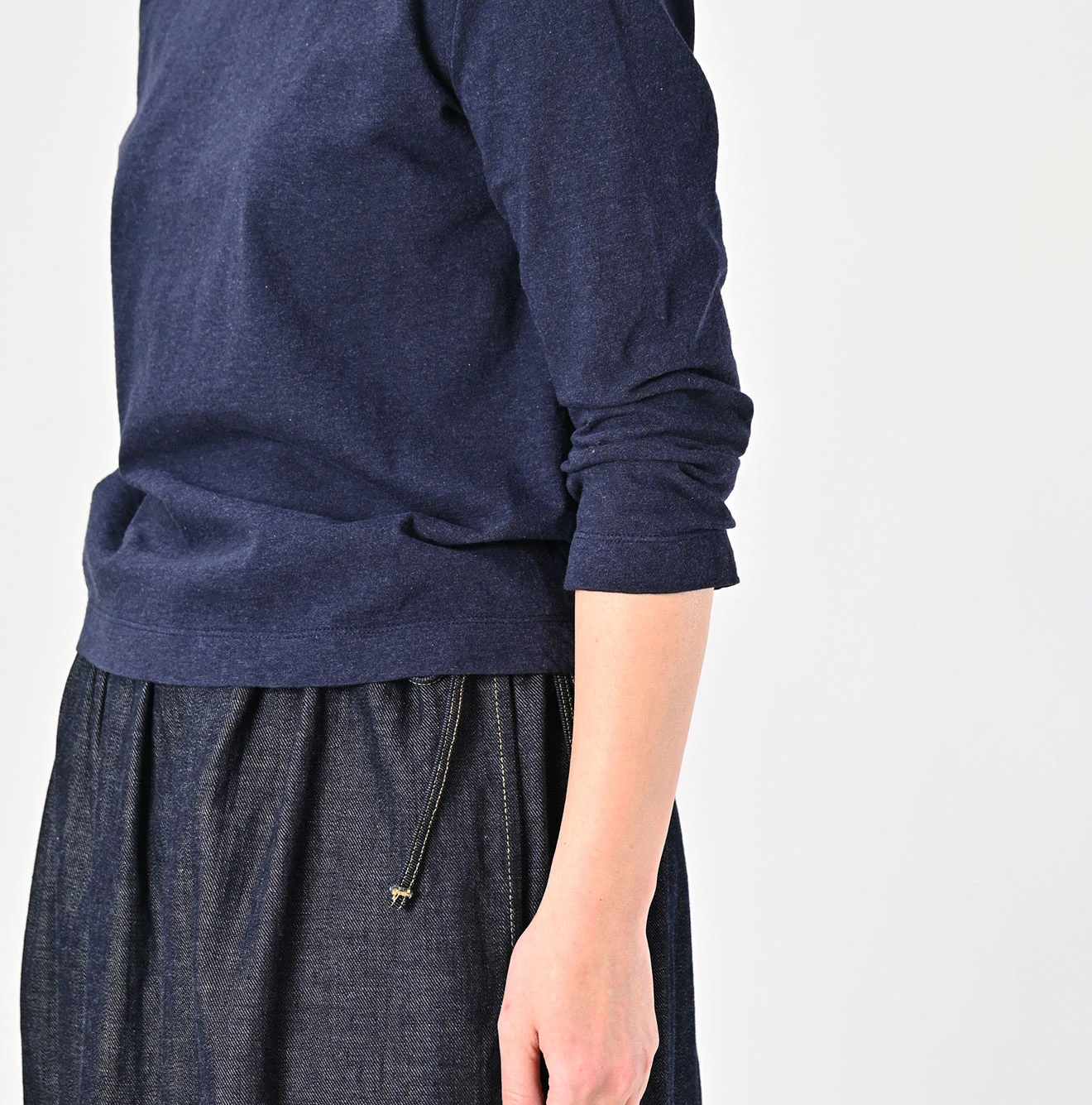 45R（フォーティファイブアール）| 天竺の四角Tシャツ（トップ） Long