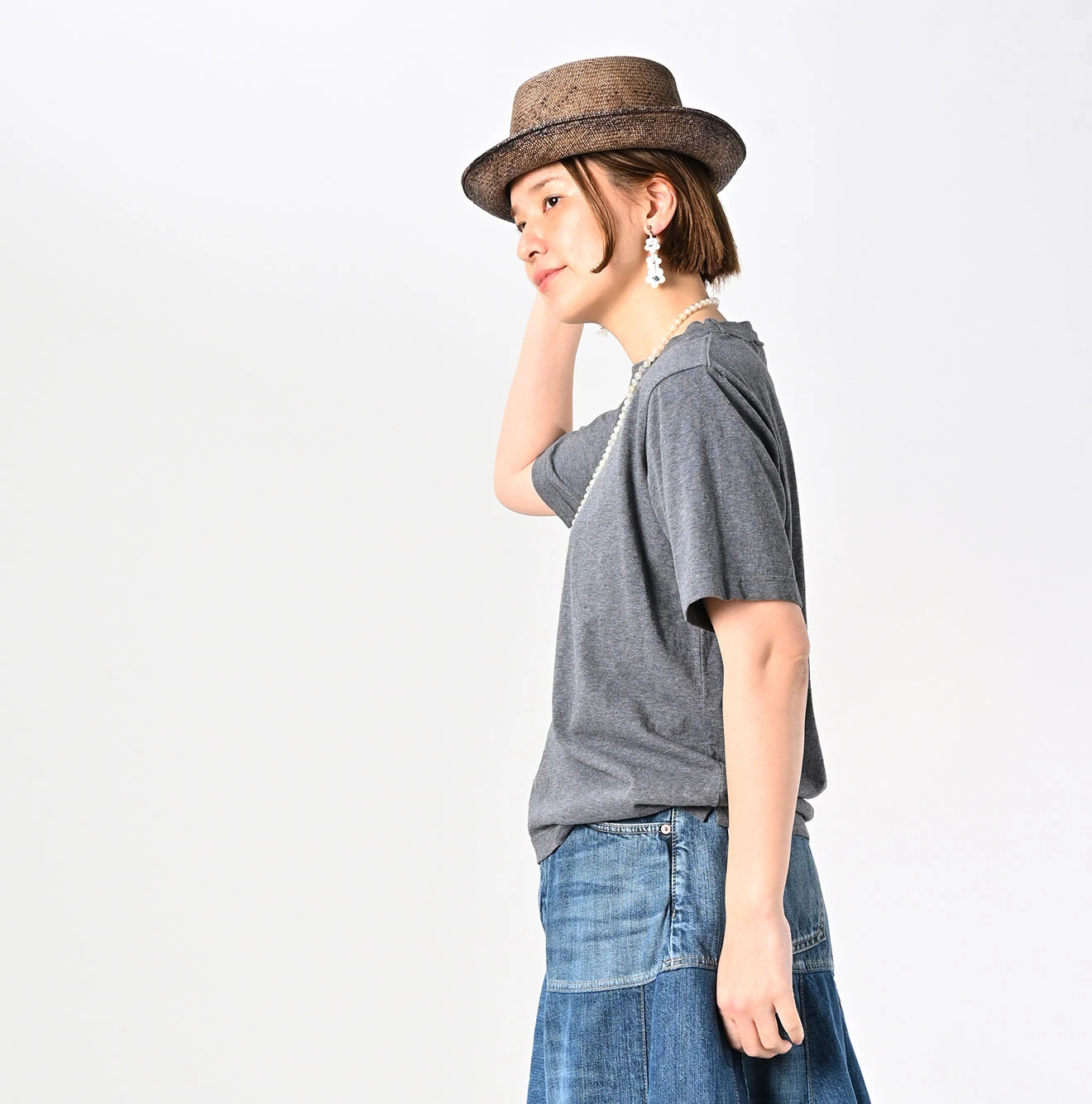 45R(フォーティファイブアール) |天竺の90845星Ｔシャツ（トップ）