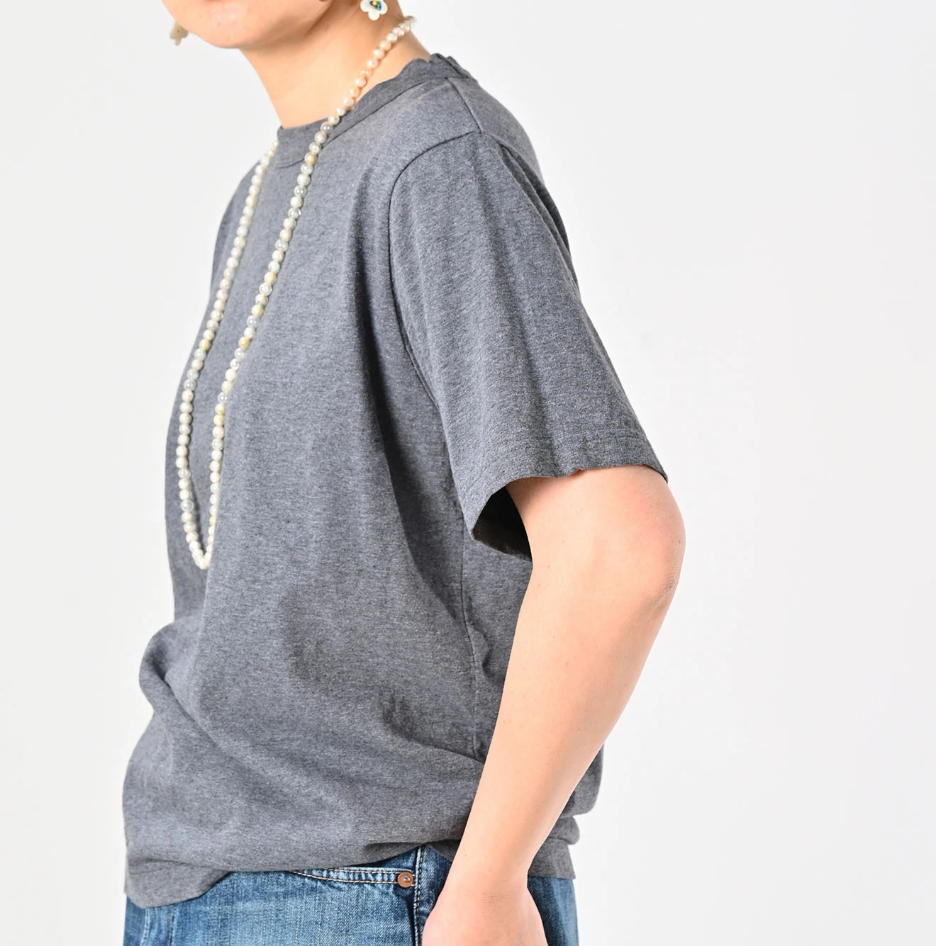 45R(フォーティファイブアール) |天竺の90845星Ｔシャツ（トップ）