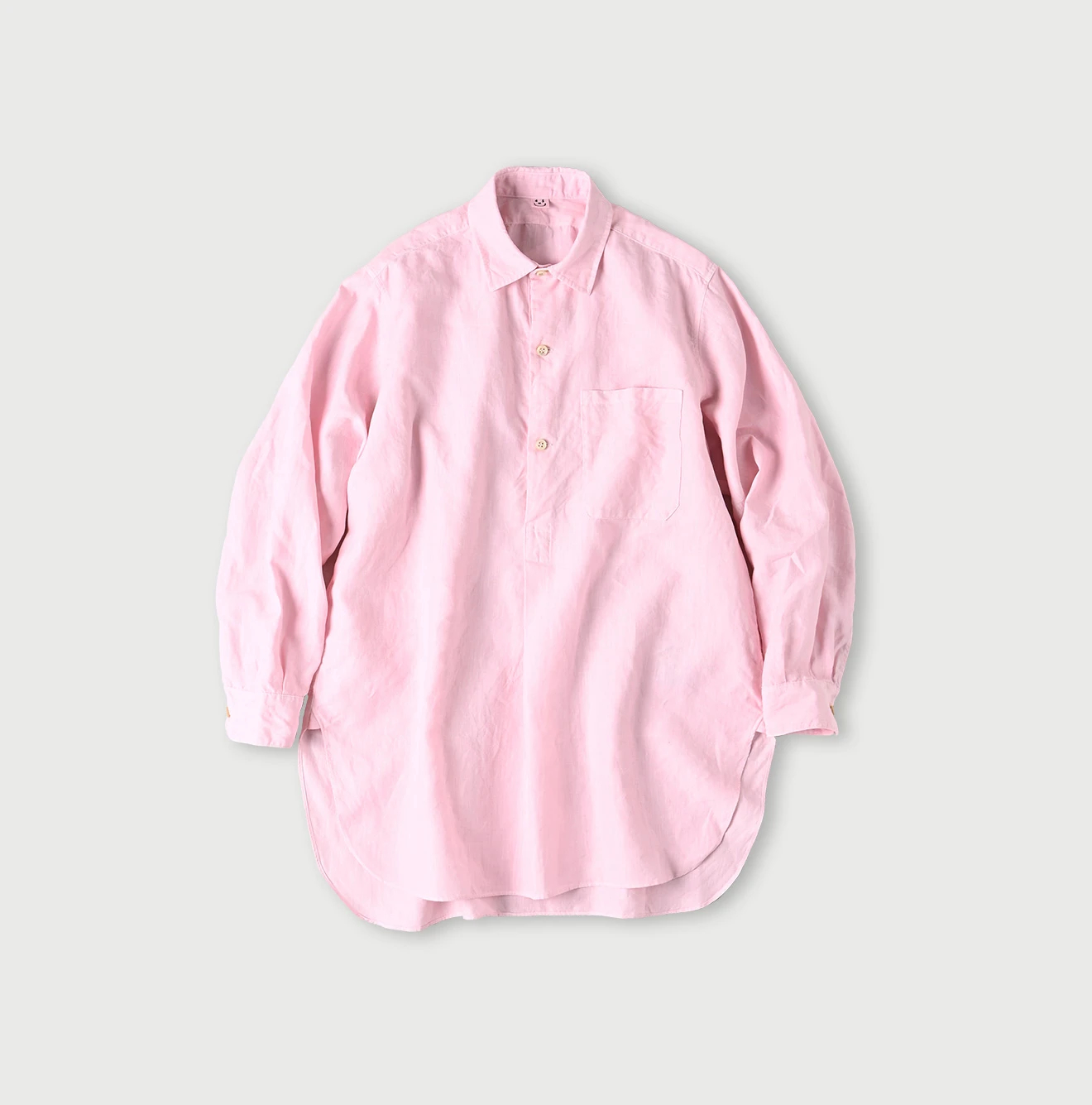 45R(フォーティファイブアール) |リネンの908グランパプルシャツ（45草染）