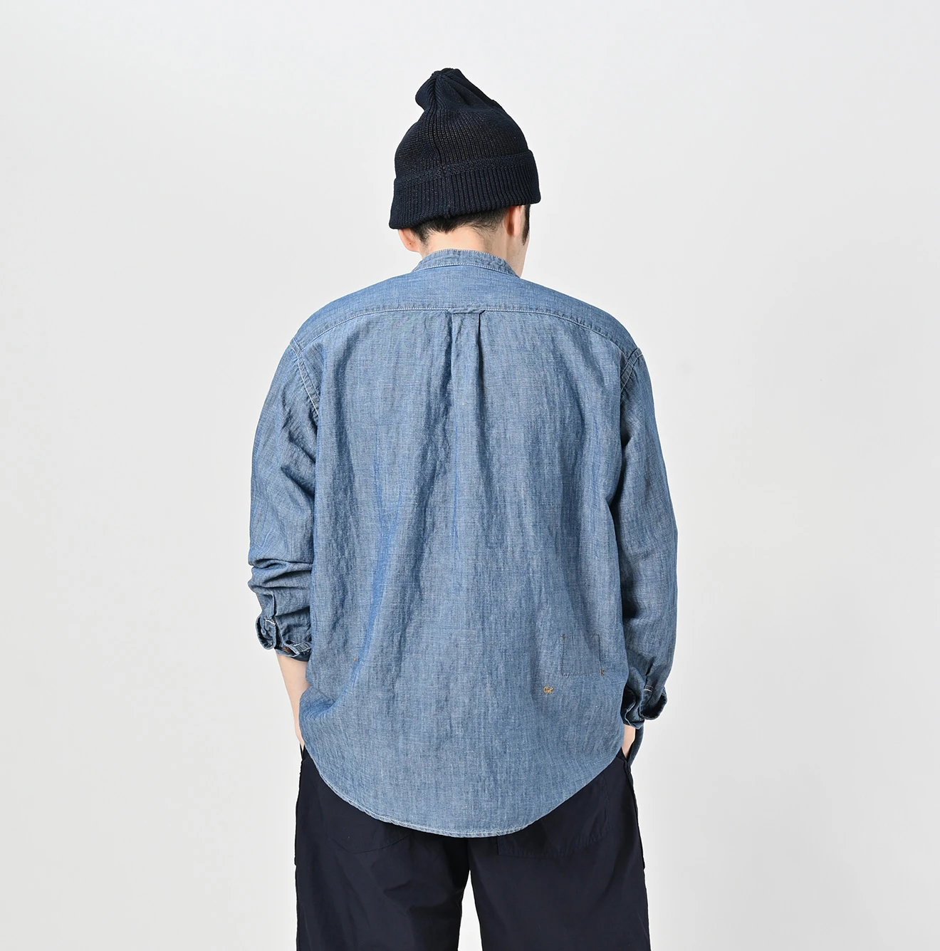 45R(フォーティファイブアール) |綿麻瑠璃ダンガリーの908ニームシャツ（重）