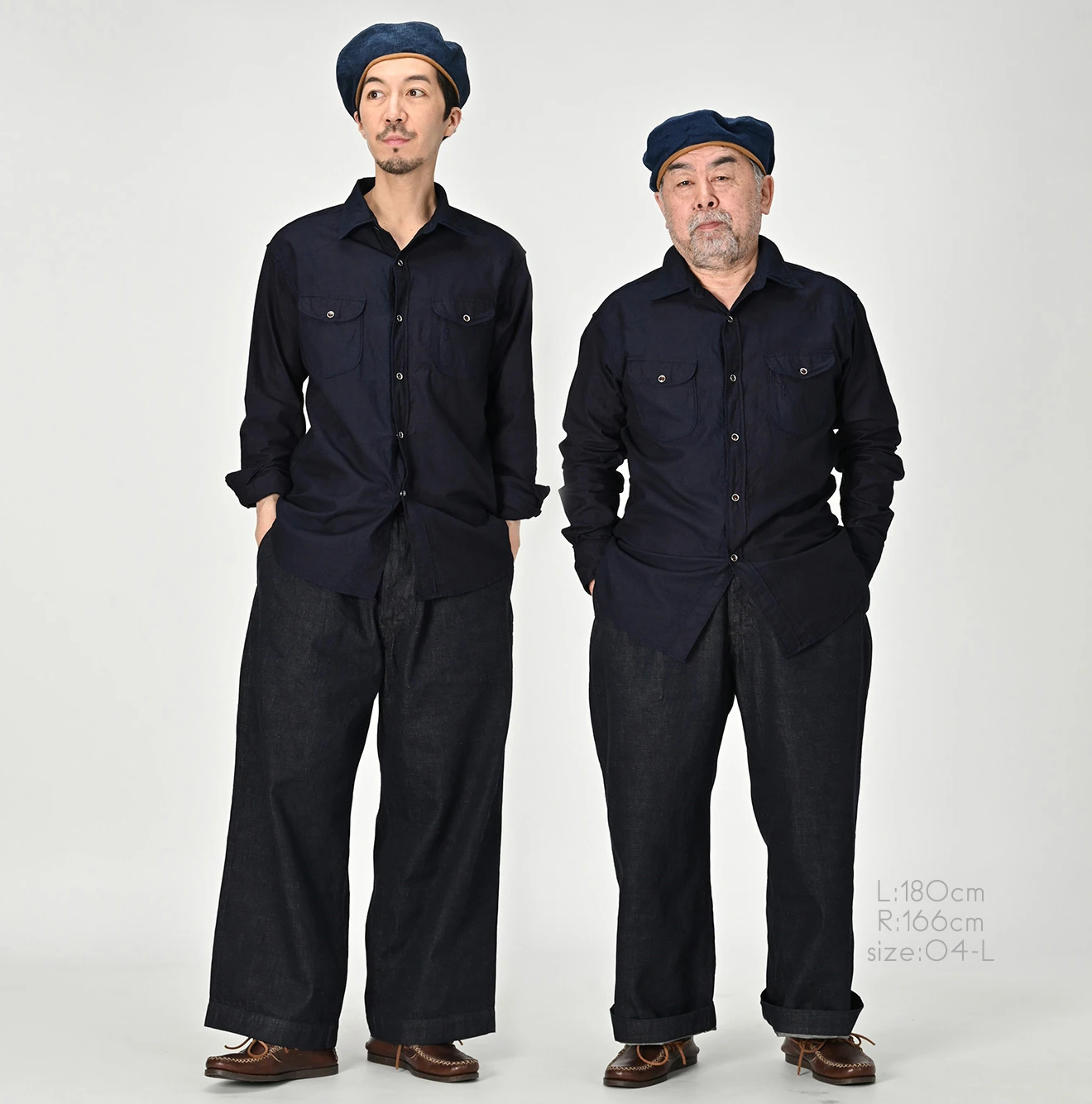 45R(フォーティファイブアール) |504オックスの908イースタンシャツ（インディゴ）