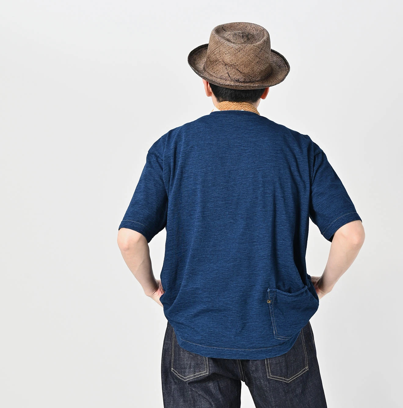 45R(フォーティファイブアール) |天竺の908オーシャンTシャツ（インディゴ濃）