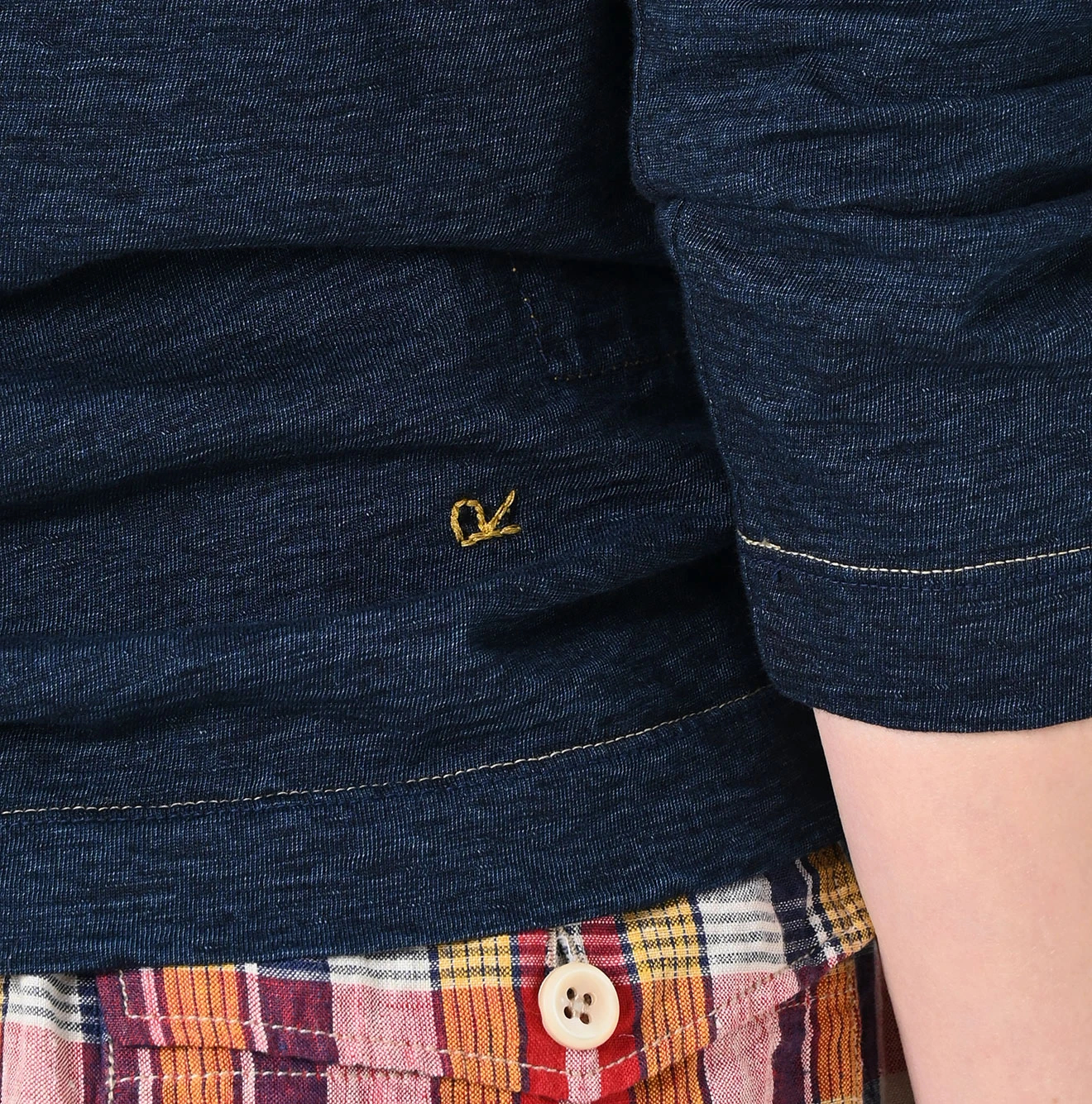 45R（フォーティファイブアール）| 天竺の四角Tシャツ（インディゴ濃
