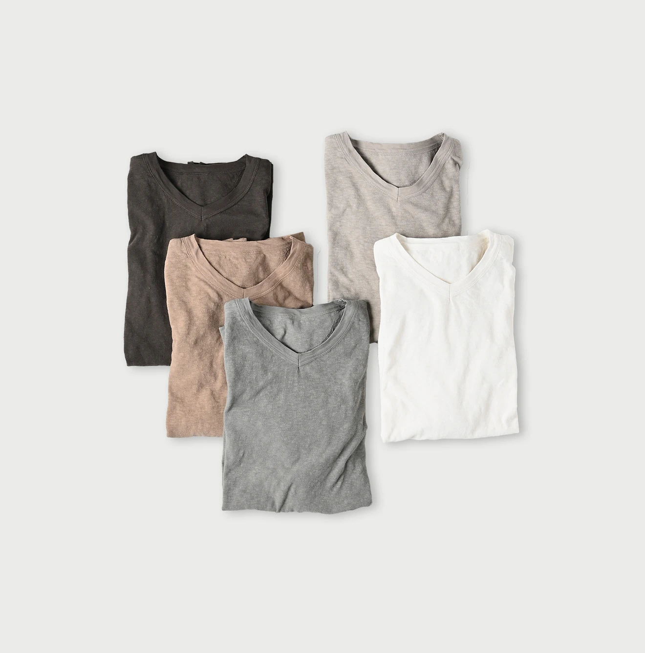 45R（フォーティファイブアール）| 4545天竺の908VネックTシャツ Long 