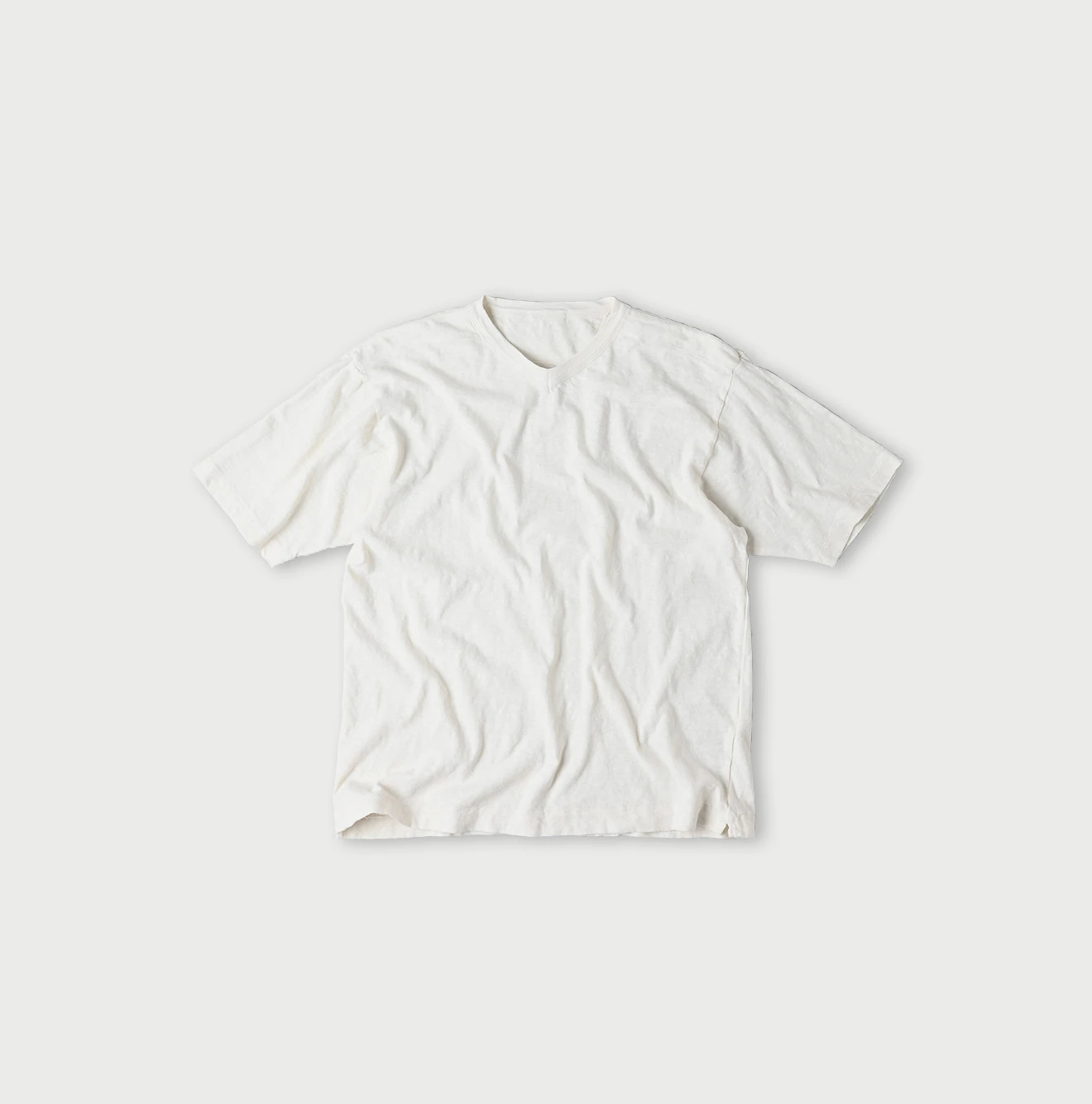 45R(フォーティファイブアール) |4545天竺の908VネックTシャツ