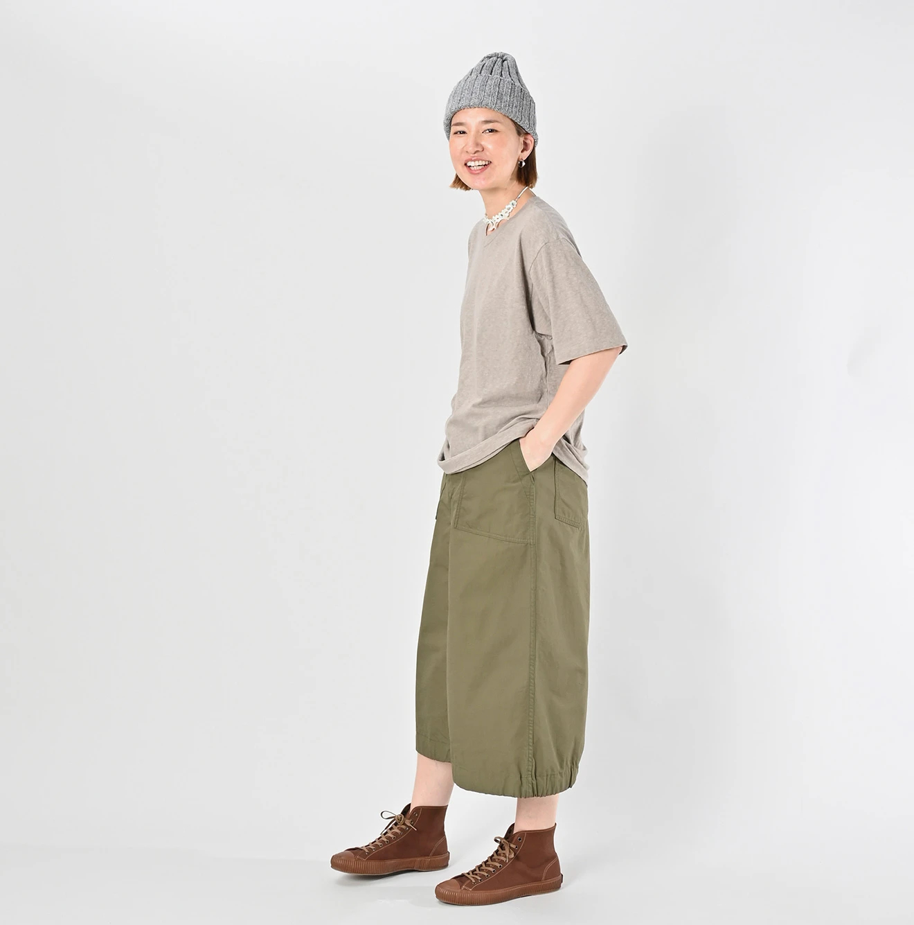 45R(フォーティファイブアール) |4545天竺の908VネックTシャツ