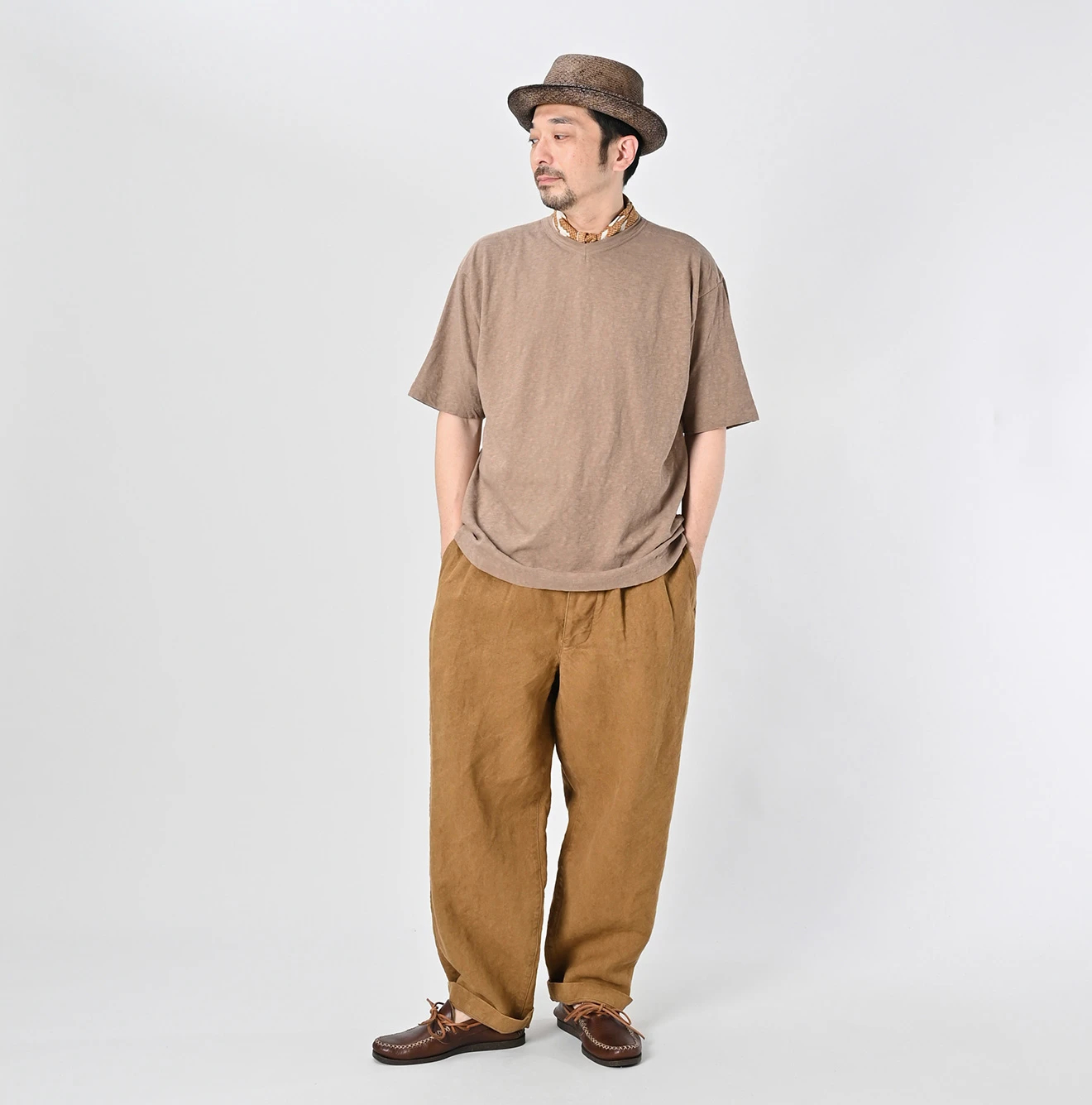 45R(フォーティファイブアール) |4545天竺の908VネックTシャツ