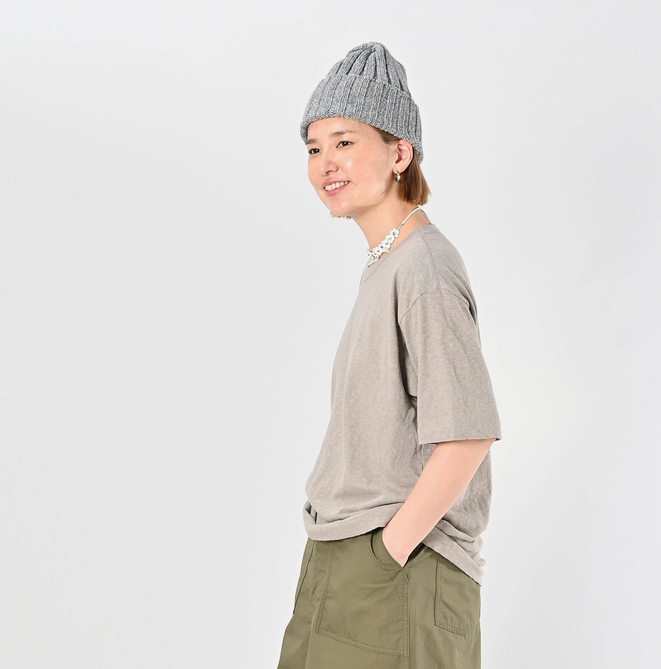 45R(フォーティファイブアール) |4545天竺の908VネックTシャツ