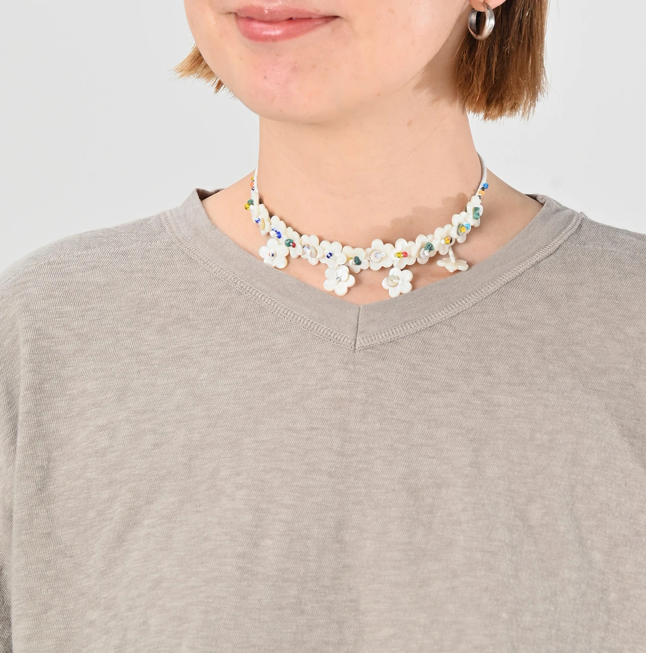 45R(フォーティファイブアール) |4545天竺の908VネックTシャツ