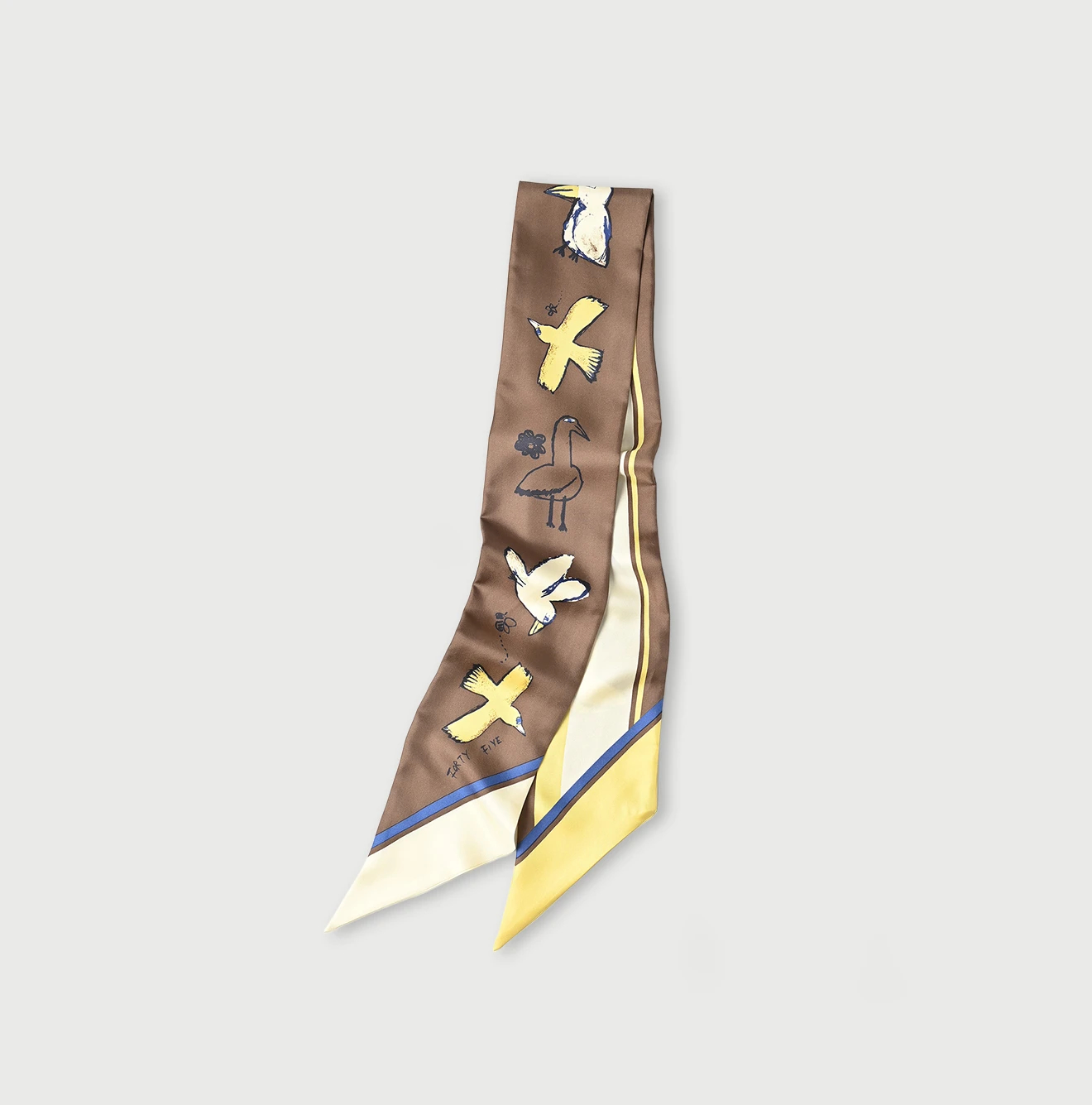 45R(フォーティファイブアール) |ぺーぺーバードプリントのシルクこんぶ