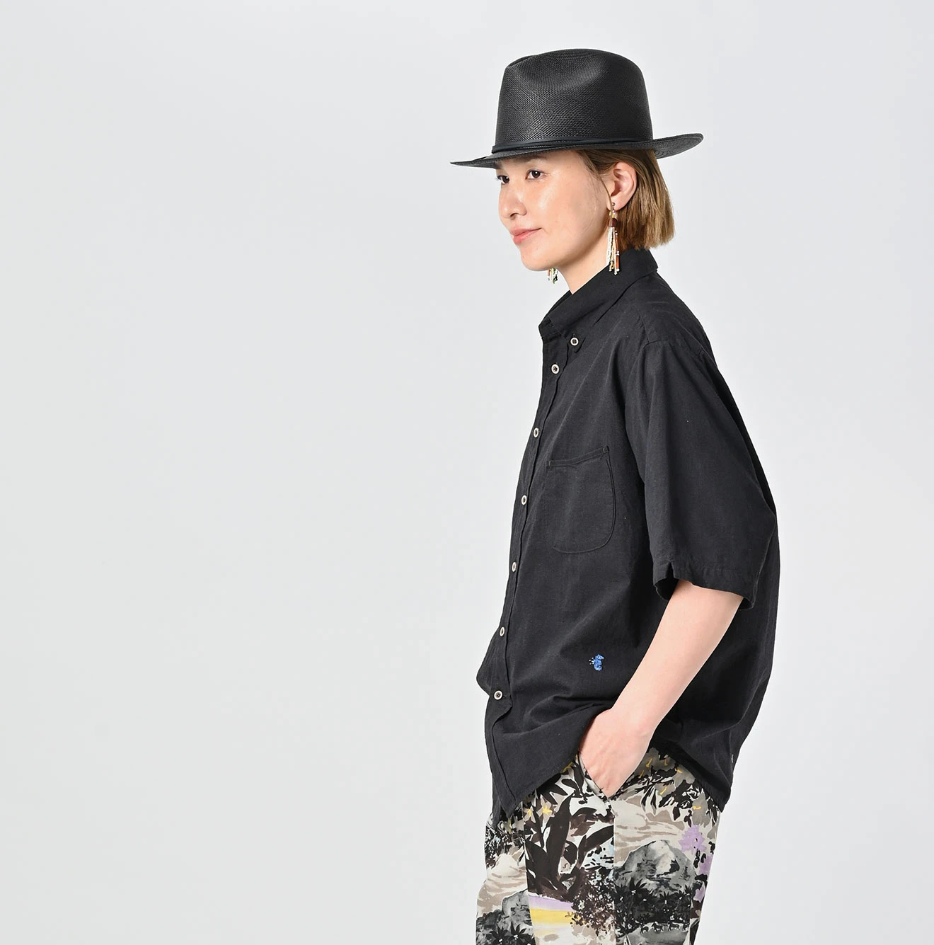 45R(フォーティファイブアール) |インドカディオックスのオーシャン半袖シャツMEN