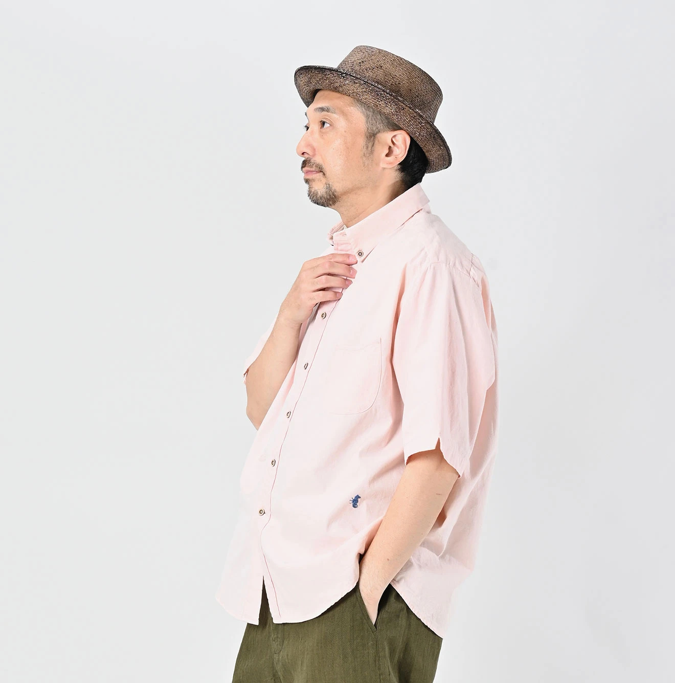 45R(フォーティファイブアール) |インドカディオックスのオーシャン半袖シャツMEN