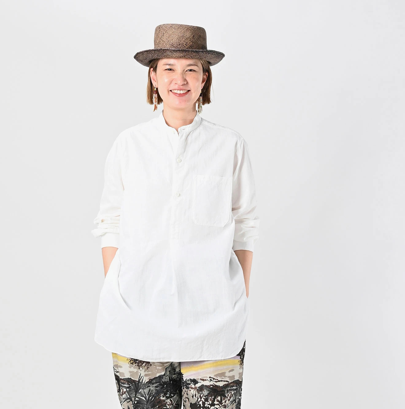 45R(フォーティファイブアール) |インドカディオックスの908スタンドグランパプルシャツ