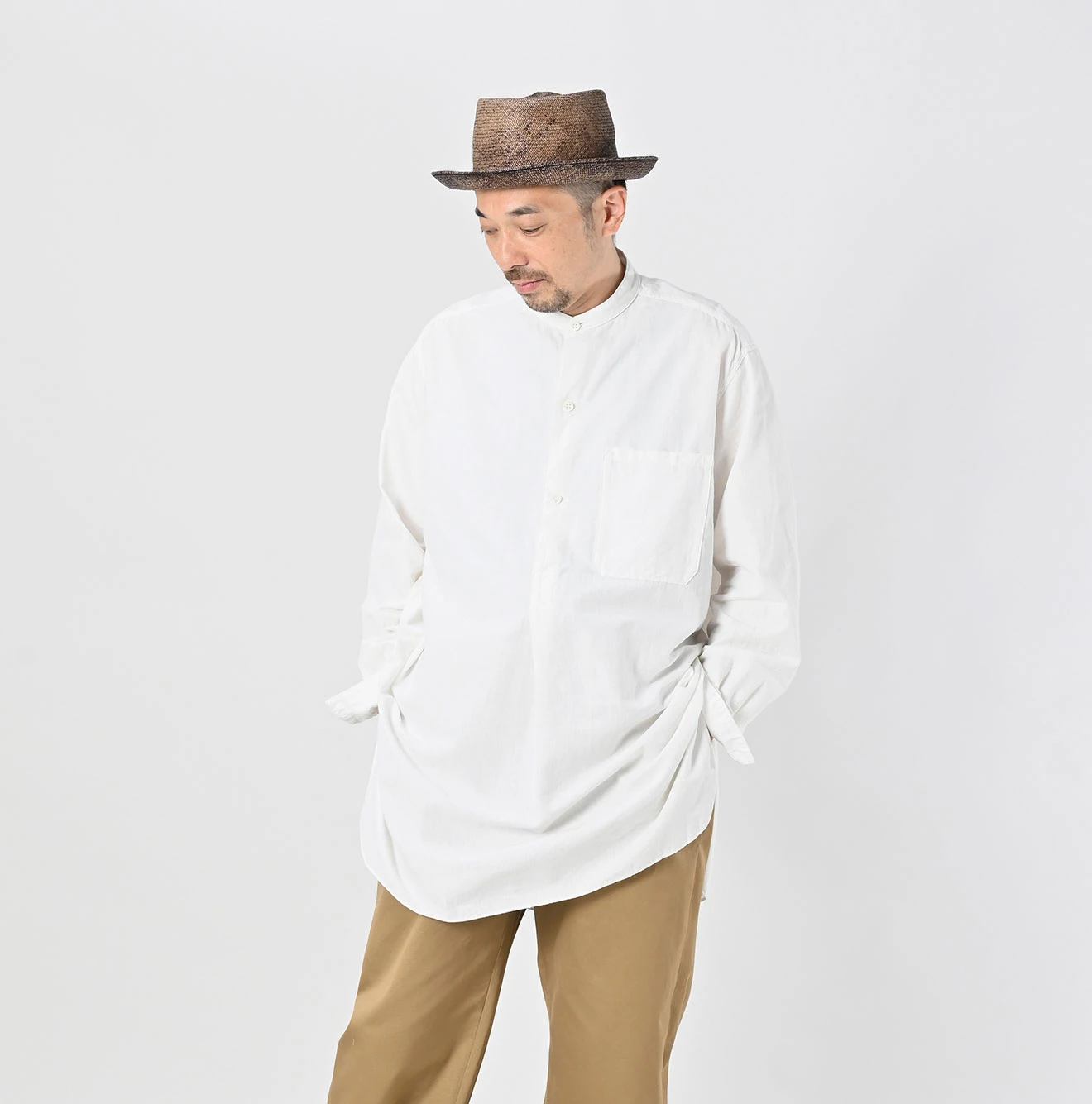 45R(フォーティファイブアール) |インドカディオックスの908スタンドグランパプルシャツ