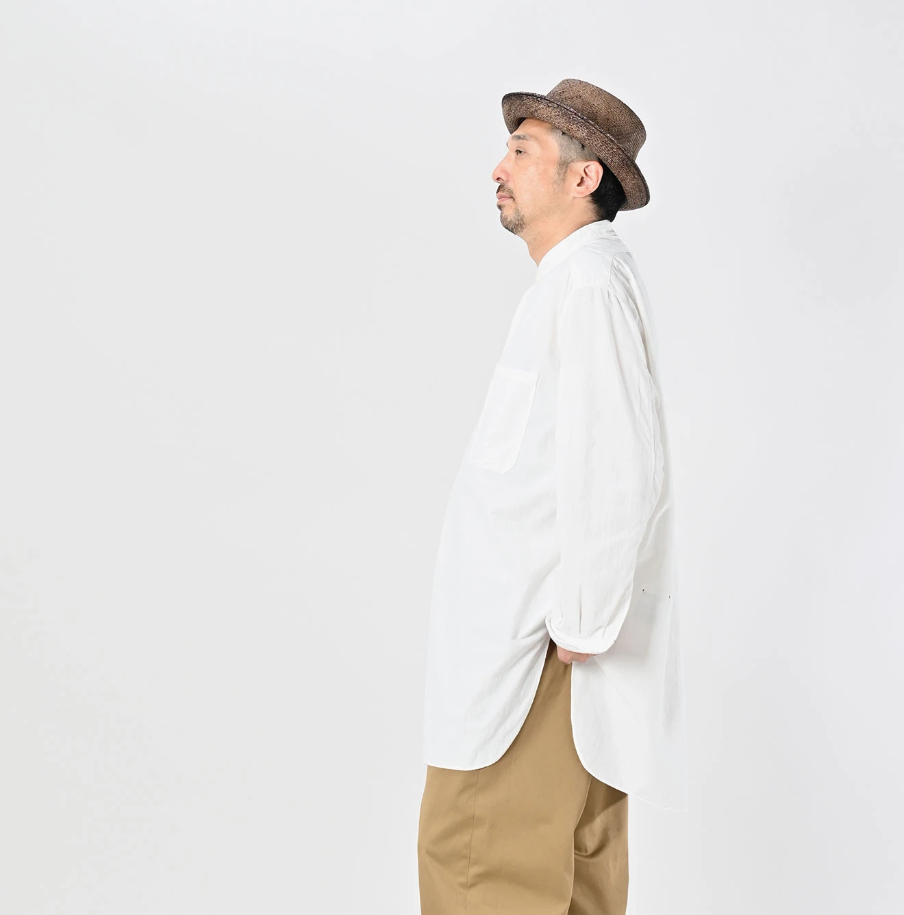 45R(フォーティファイブアール) |インドカディオックスの908スタンドグランパプルシャツ