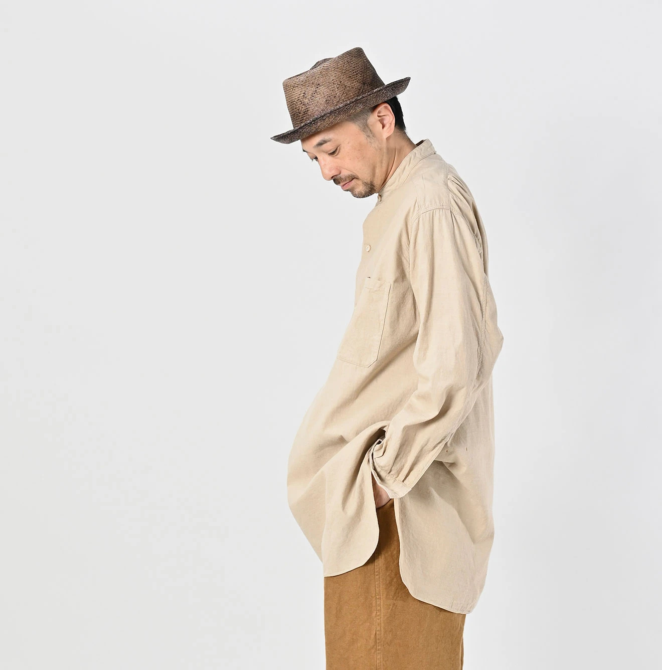 45R(フォーティファイブアール) |インドカディオックスの908スタンドグランパプルシャツ