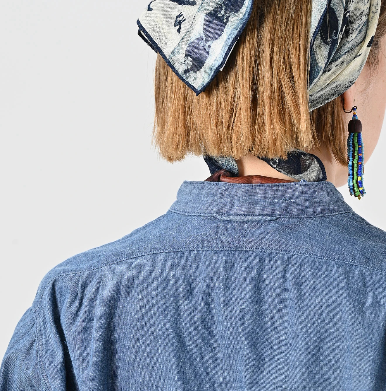 45R(フォーティファイブアール) |藍インドカディオックスの908スタンドグランパプルシャツ