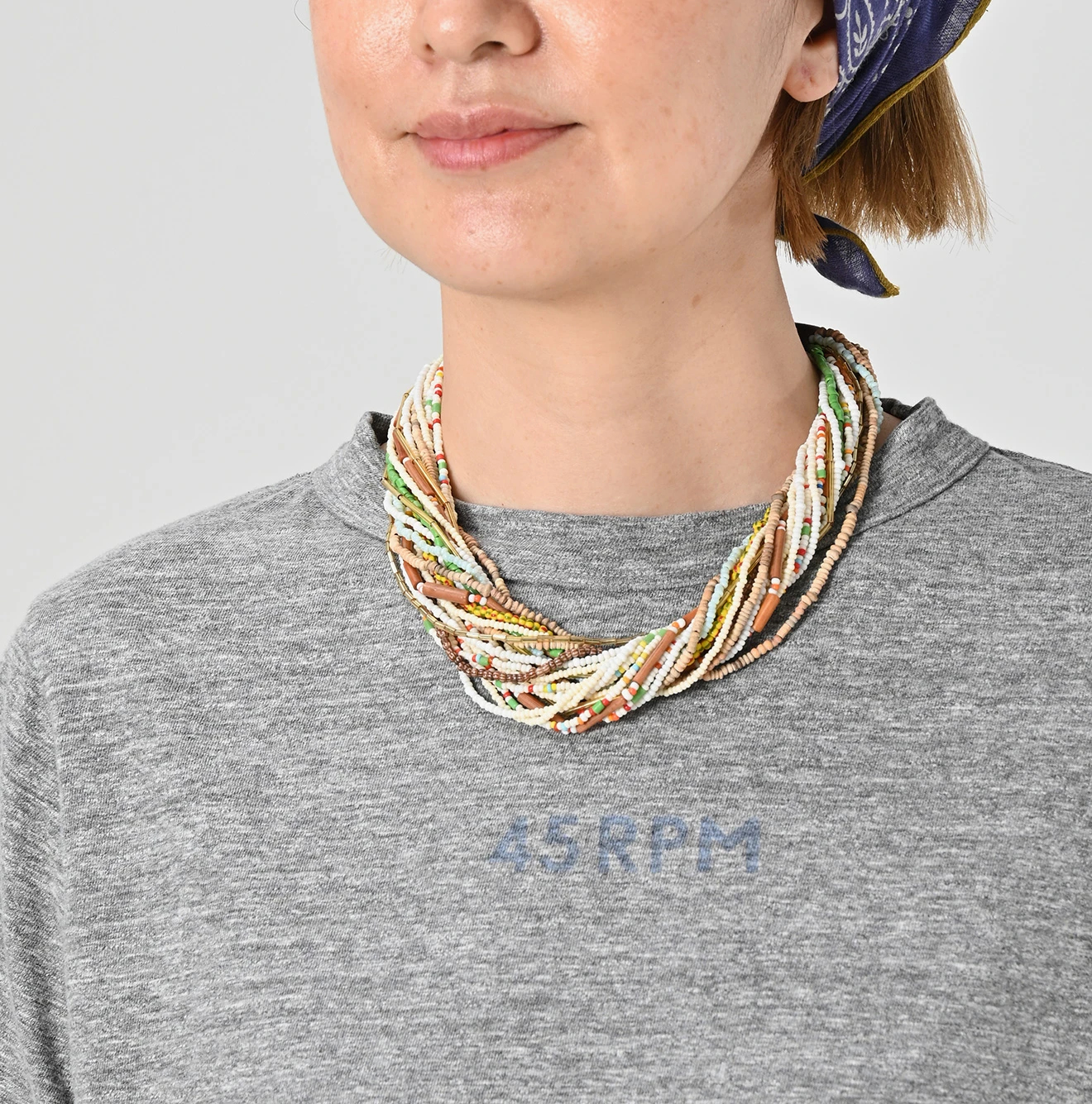 45R(フォーティファイブアール) |天竺の90845星ロゴTシャツ（トップ）