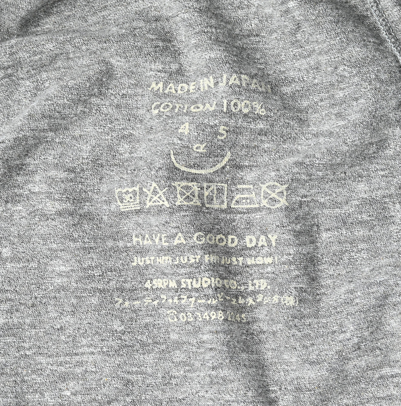 45R(フォーティファイブアール) |天竺の90845星ロゴTシャツ（トップ）