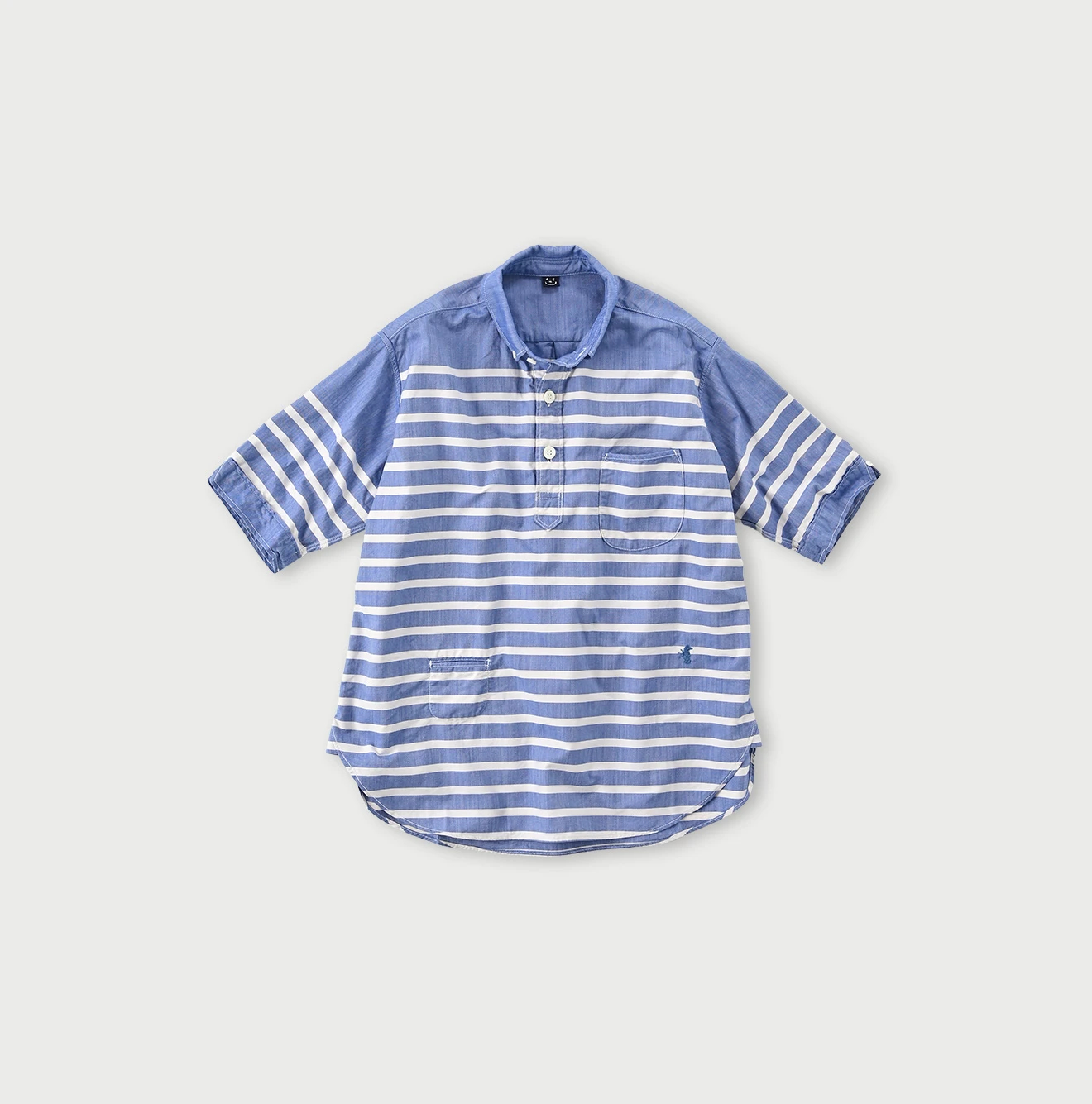 45R(フォーティファイブアール) |スーピマオックスの908オーシャンボタンダウンバスクプル