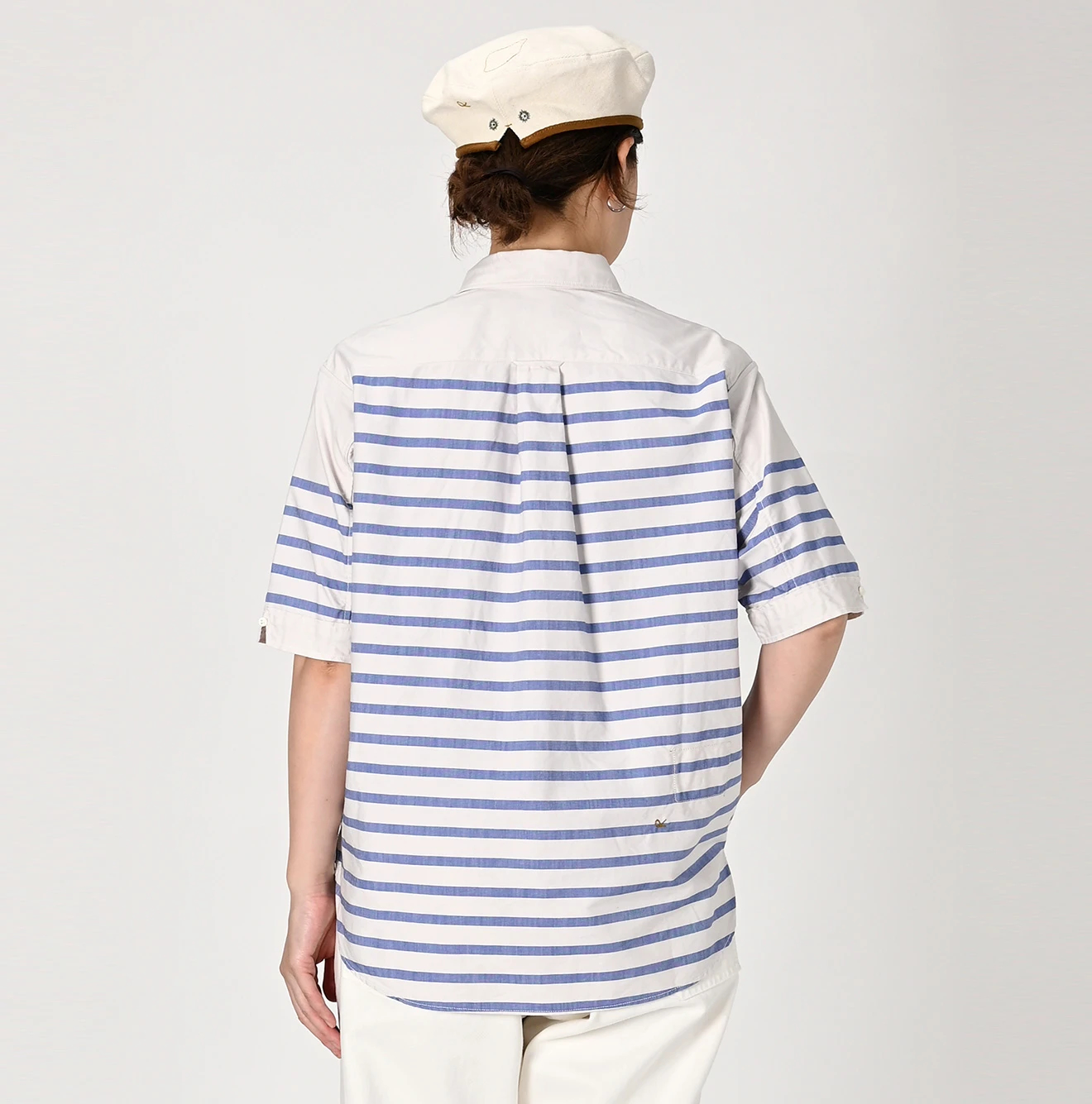 45R(フォーティファイブアール) |スーピマオックスの908オーシャンボタンダウンバスクプル