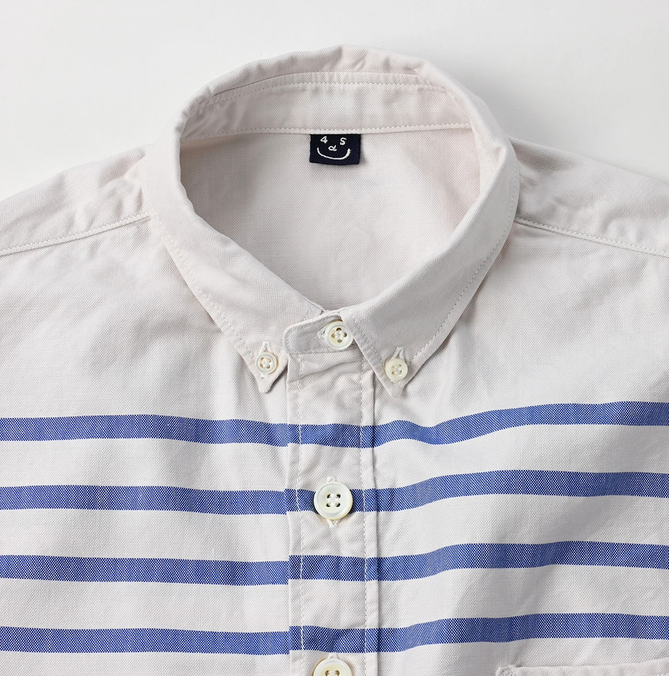 45R(フォーティファイブアール) |スーピマオックスの908オーシャンボタンダウンバスクプル