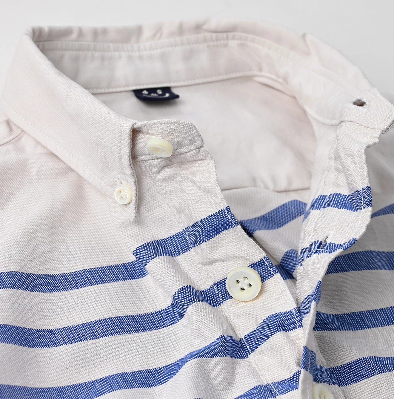 45R(フォーティファイブアール) |スーピマオックスの908オーシャンボタンダウンバスクプル