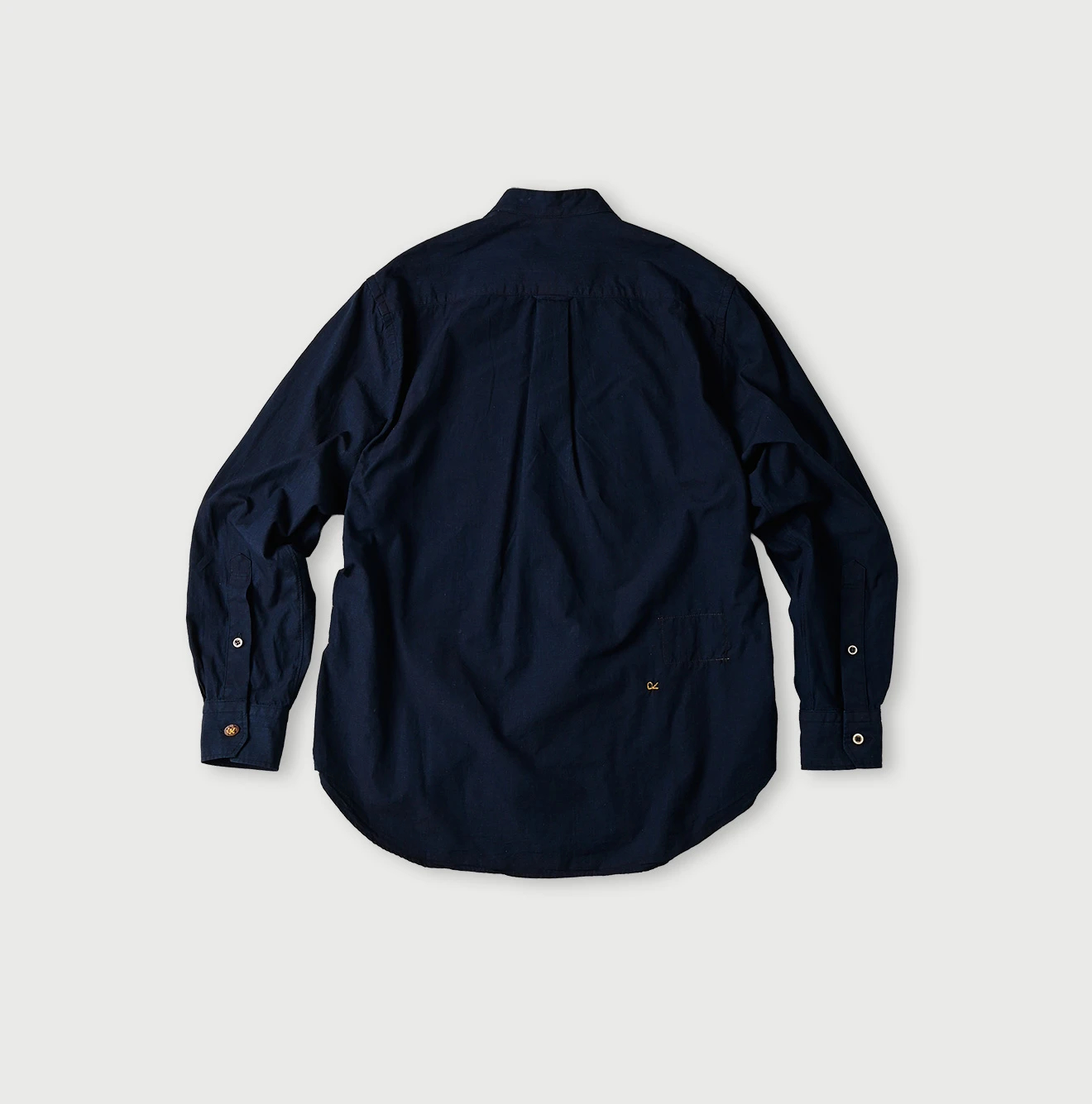 45R(フォーティファイブアール) |バチストの908ピンタックスタンドシャツ（インディゴ）