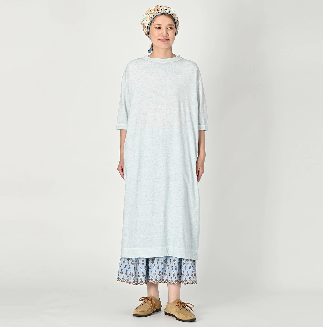 45R(フォーティファイブアール) |天竺の45星ドレス（45草染）