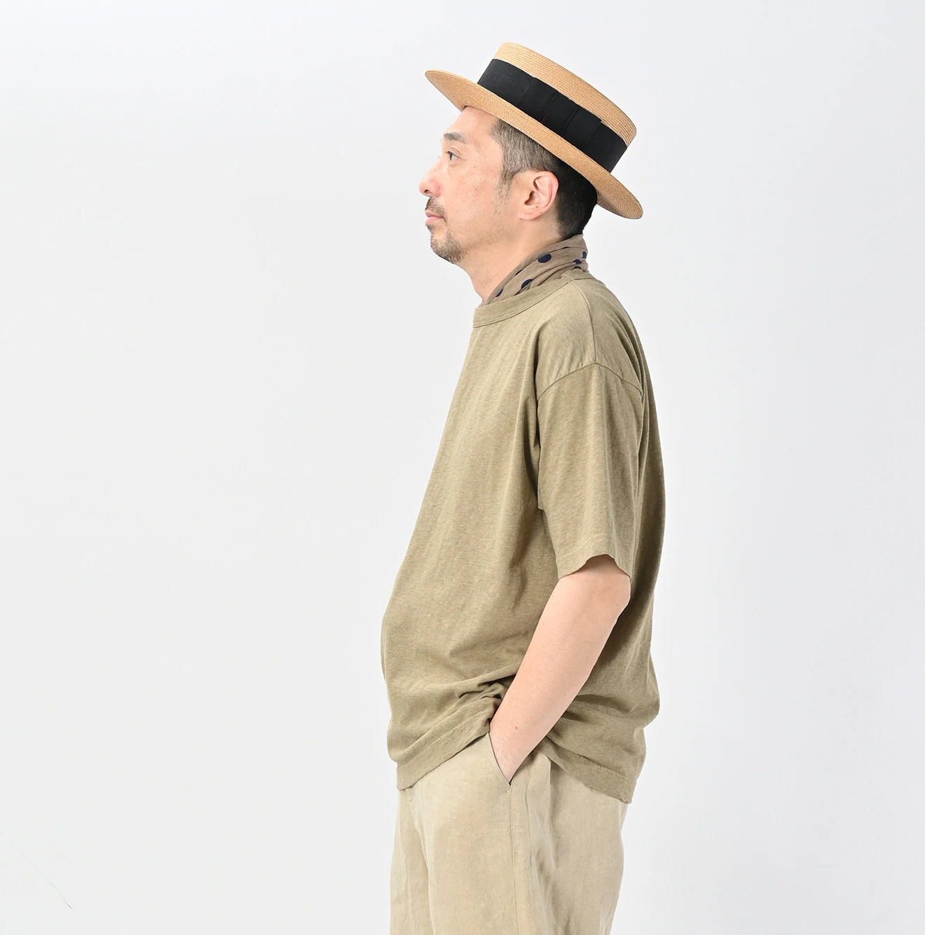 45R(フォーティファイブアール) |天竺の90845星Tシャツ（トップ）