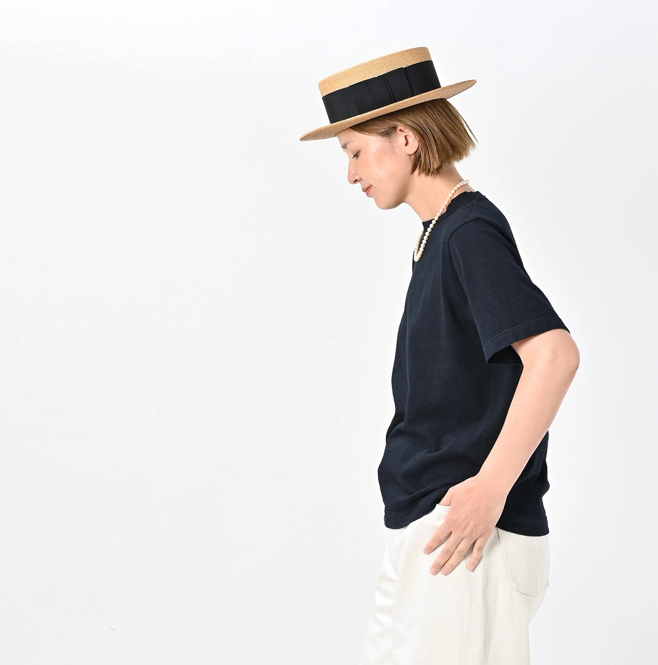 45R(フォーティファイブアール) |天竺の90845星Tシャツ（インディゴ）