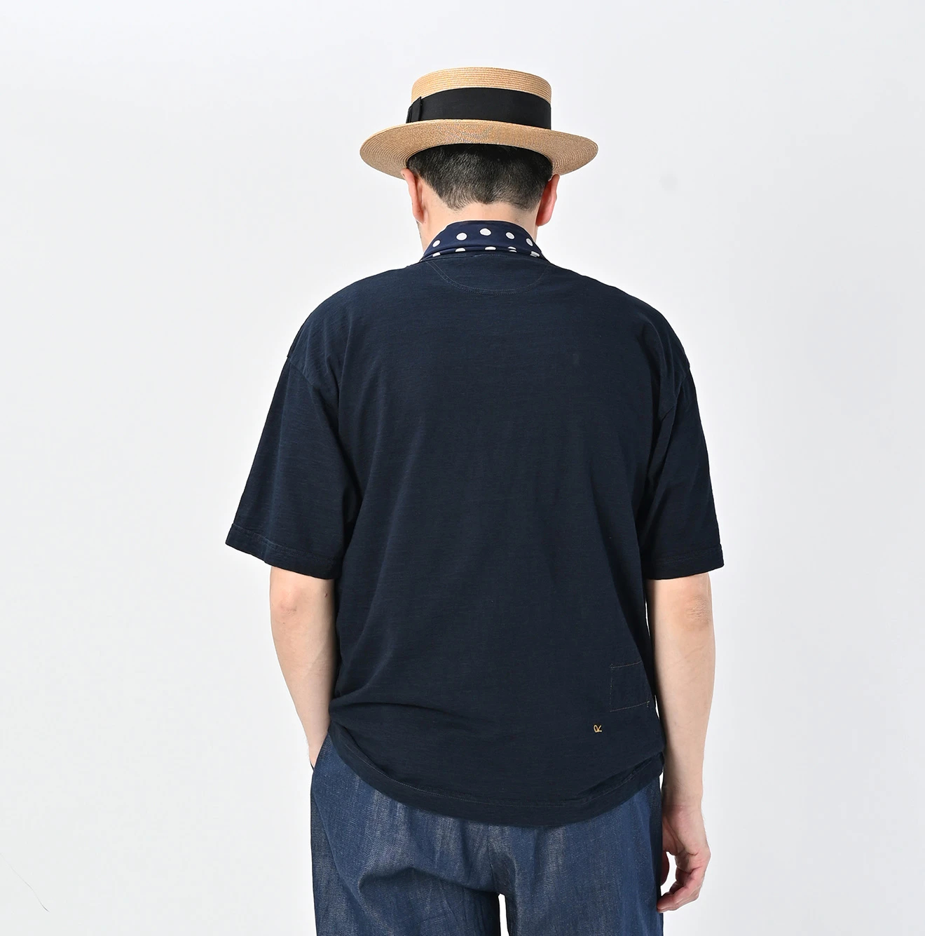 45R(フォーティファイブアール) |天竺の90845星Tシャツ（インディゴ）
