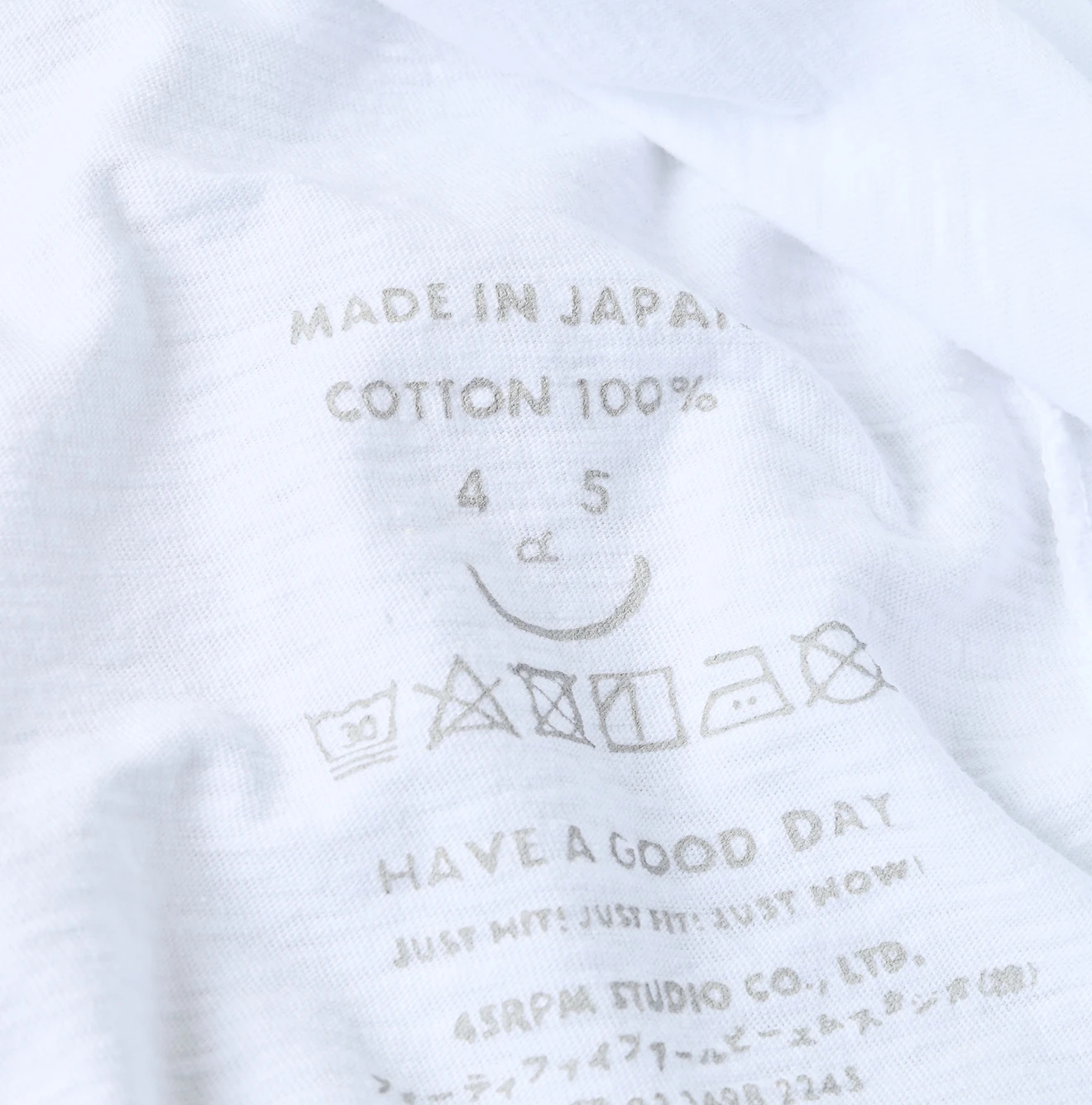 45R（フォーティファイブアール）| 天竺の四角Tシャツ Short Sleeve