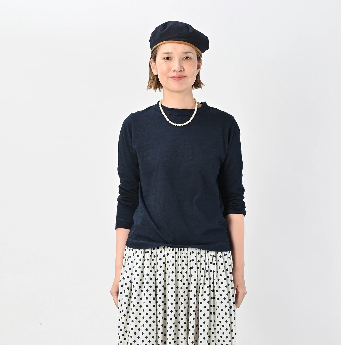 45R インディゴ　プチT 45R（フォーティファイブアール）| 裏毛×デニムのパフTシャツ