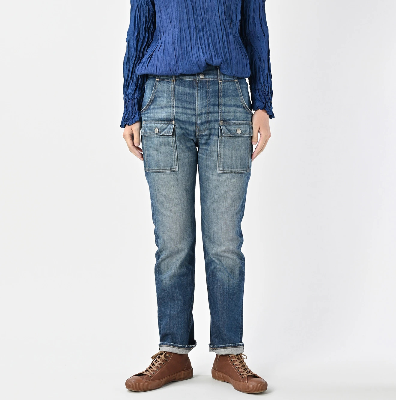 45R(フォーティファイブアール) |ライ麦デニムの908ブッシュパンツ（加工）