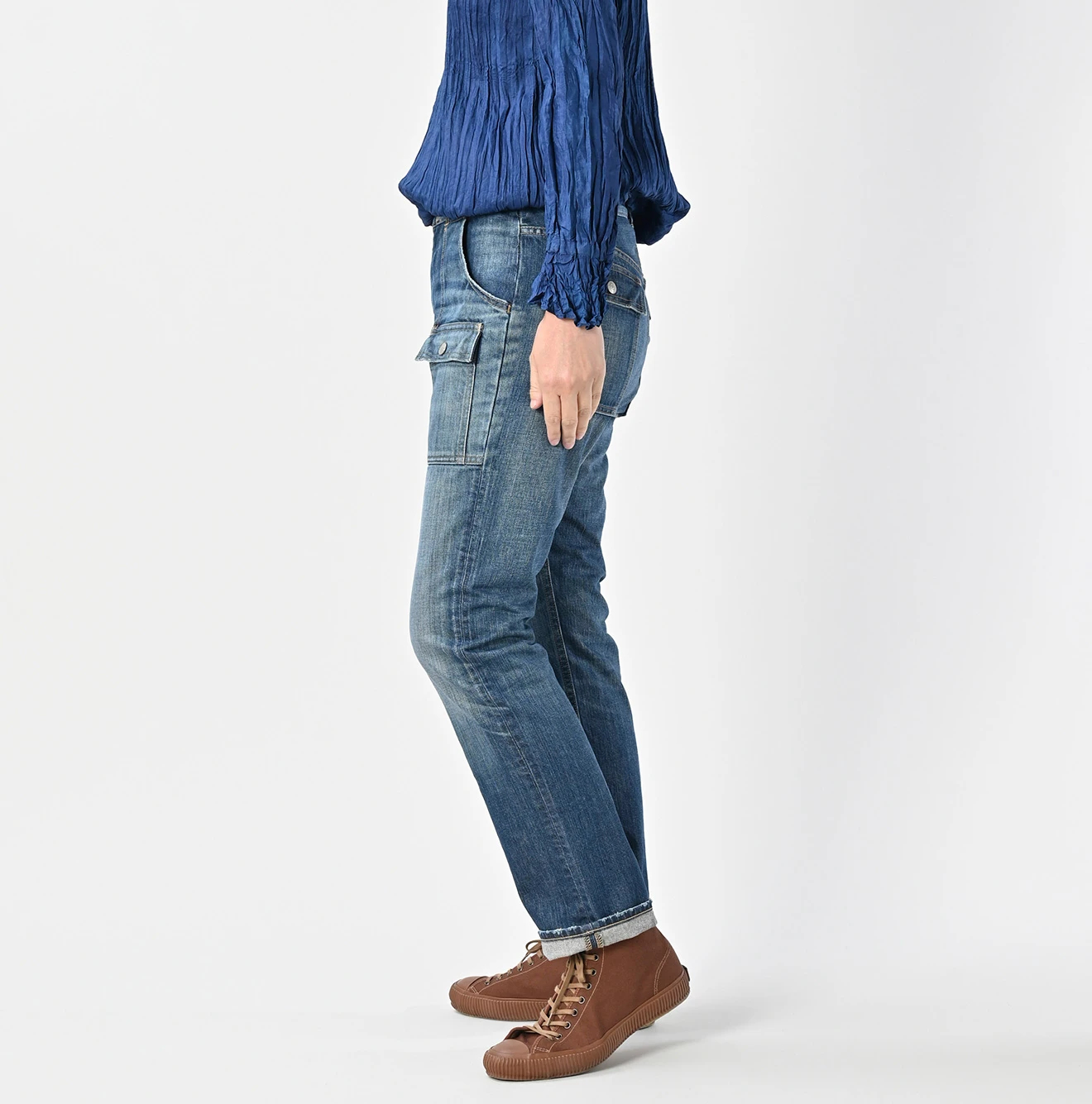 45R(フォーティファイブアール) |ライ麦デニムの908ブッシュパンツ（加工）