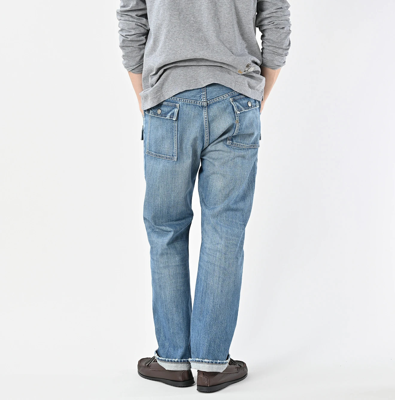 45R(フォーティファイブアール) |ライ麦デニムの908ブッシュパンツ（加工）