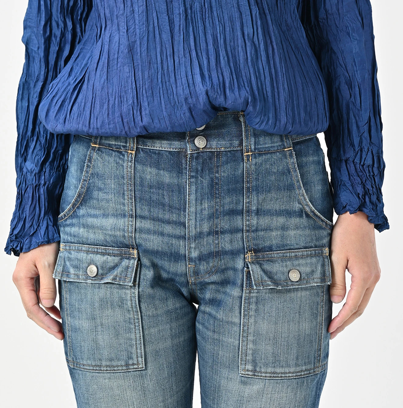 45R(フォーティファイブアール) |ライ麦デニムの908ブッシュパンツ（加工）