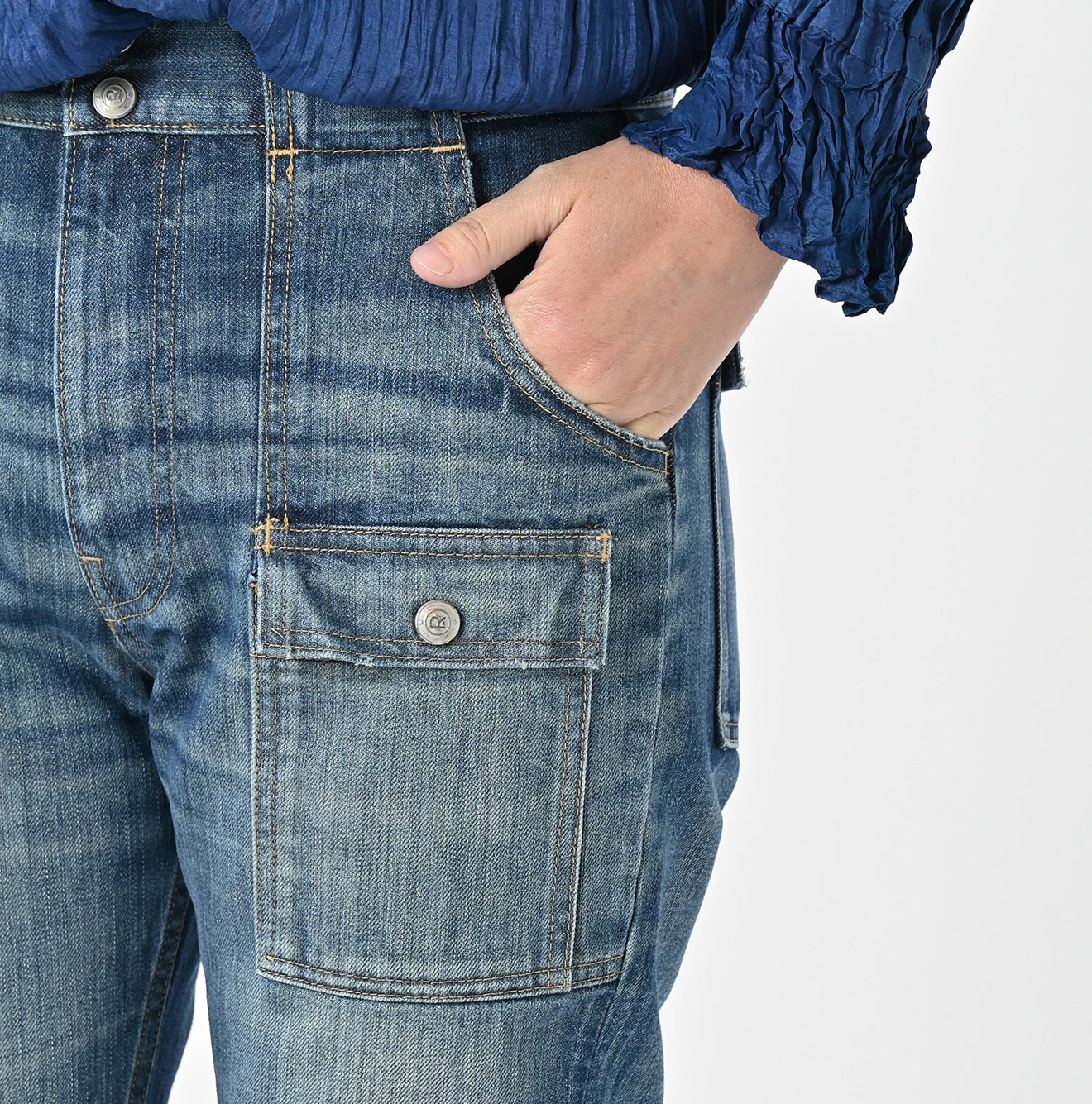 45R(フォーティファイブアール) |ライ麦デニムの908ブッシュパンツ（加工）