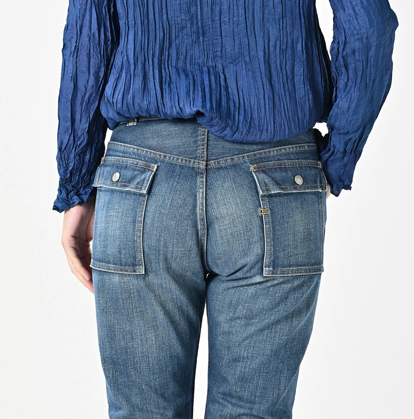 45R(フォーティファイブアール) |ライ麦デニムの908ブッシュパンツ（加工）