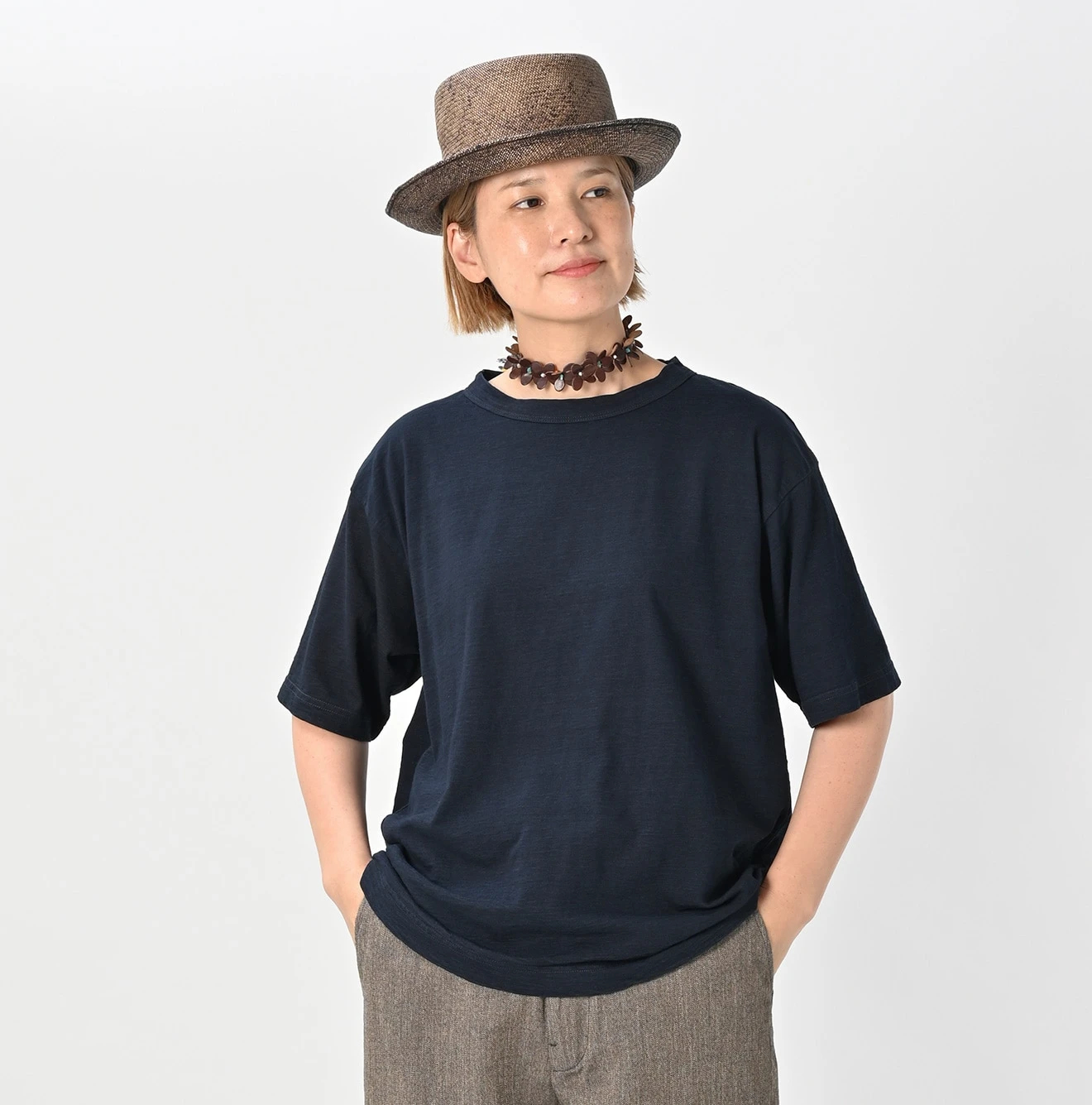 45R(フォーティファイブアール) |天竺の908オーシャンTシャツ（影色納戸）