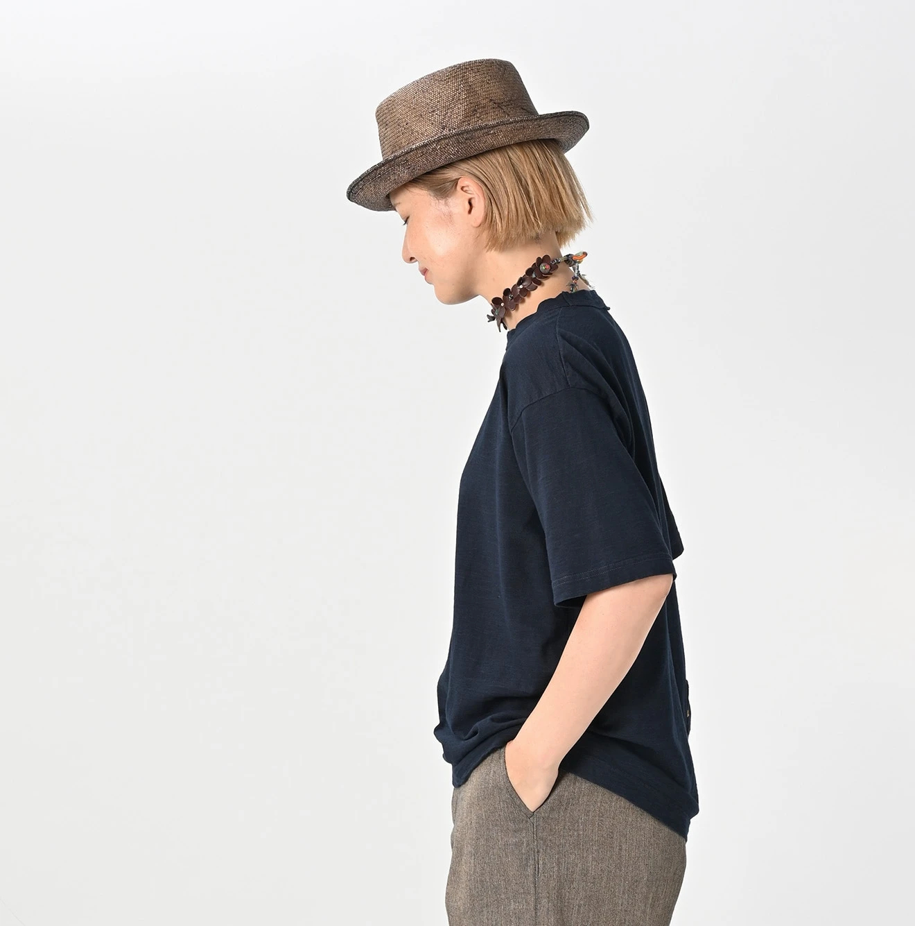 45R(フォーティファイブアール) |天竺の908オーシャンTシャツ（影色納戸）