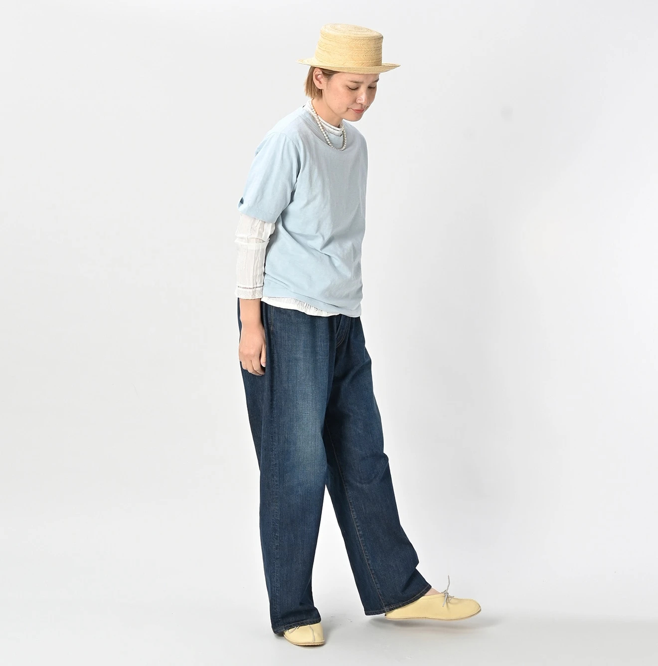 45R(フォーティファイブアール) |天竺の90845星Tシャツ