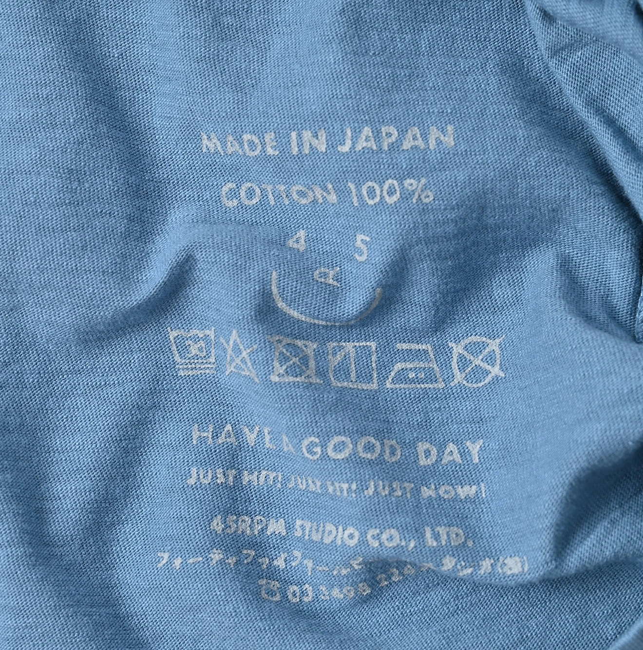 45R(フォーティファイブアール) |天竺の90845星Tシャツ