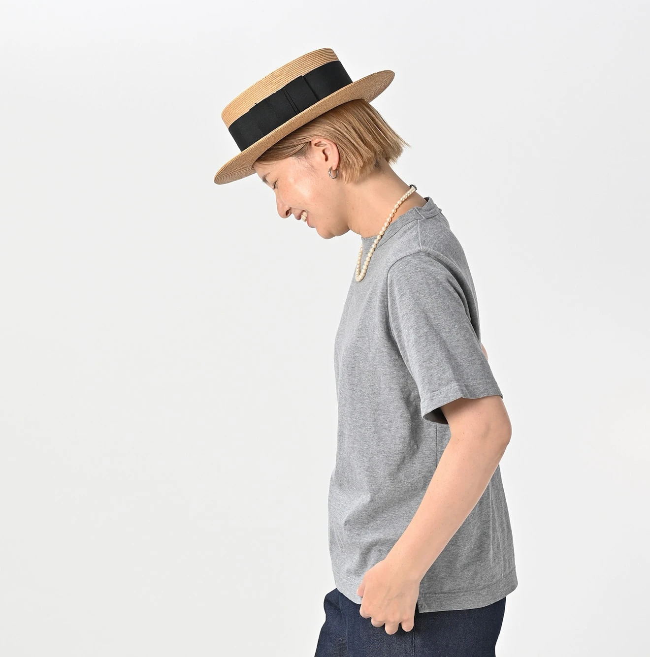 45R(フォーティファイブアール) |天竺の90845星Tシャツ（トップ）